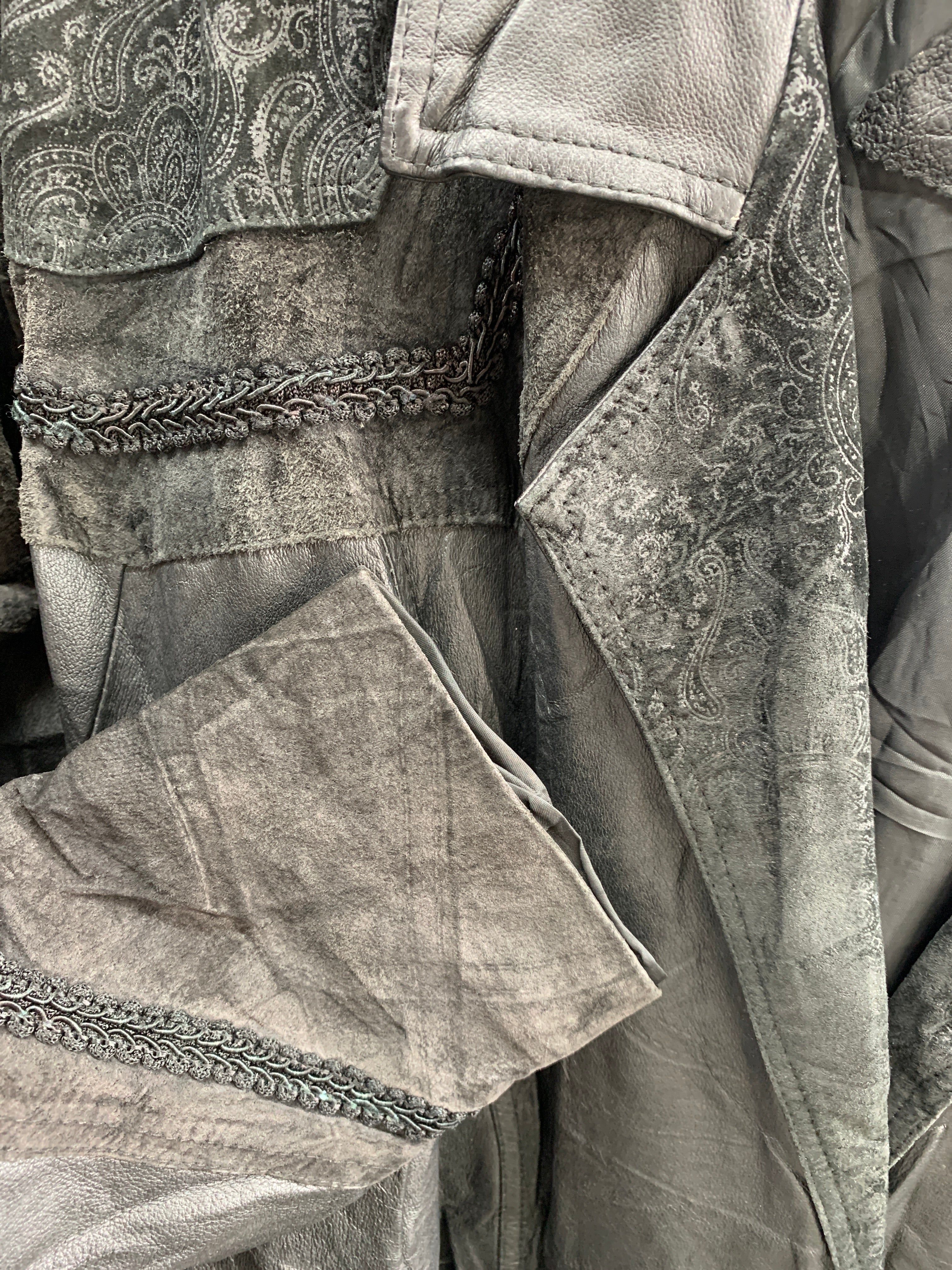 Abrigo Single breasted trench Cuero - Hombre - Large