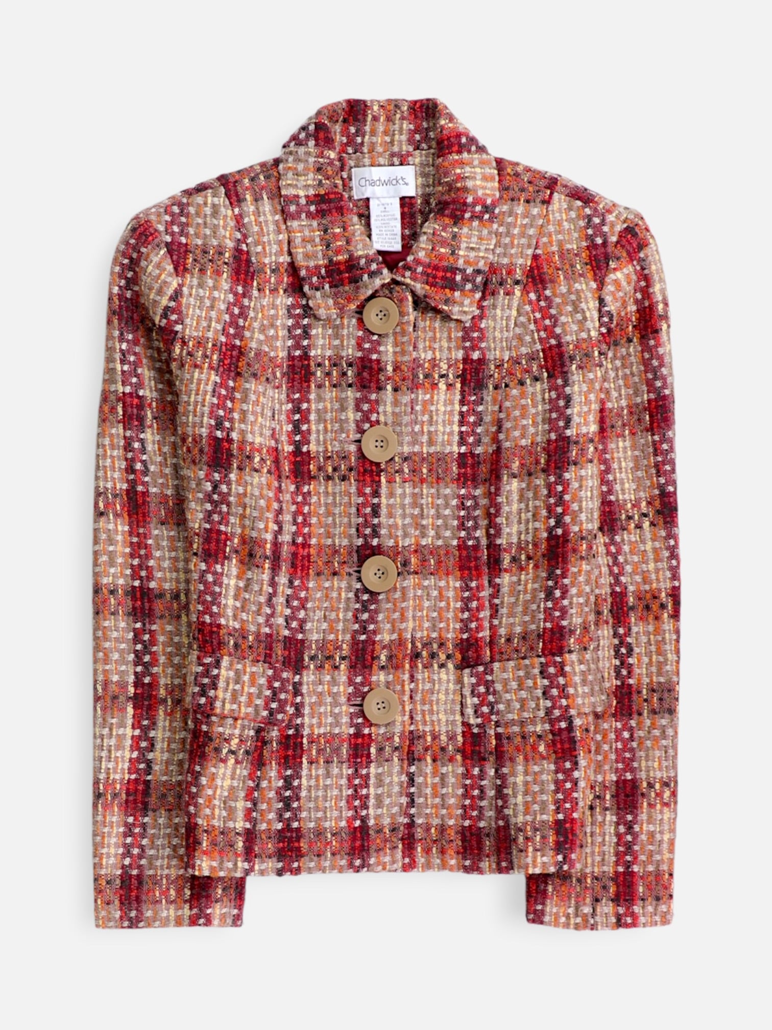 Chaqueta Casual Plaid Types - Mujer - 8