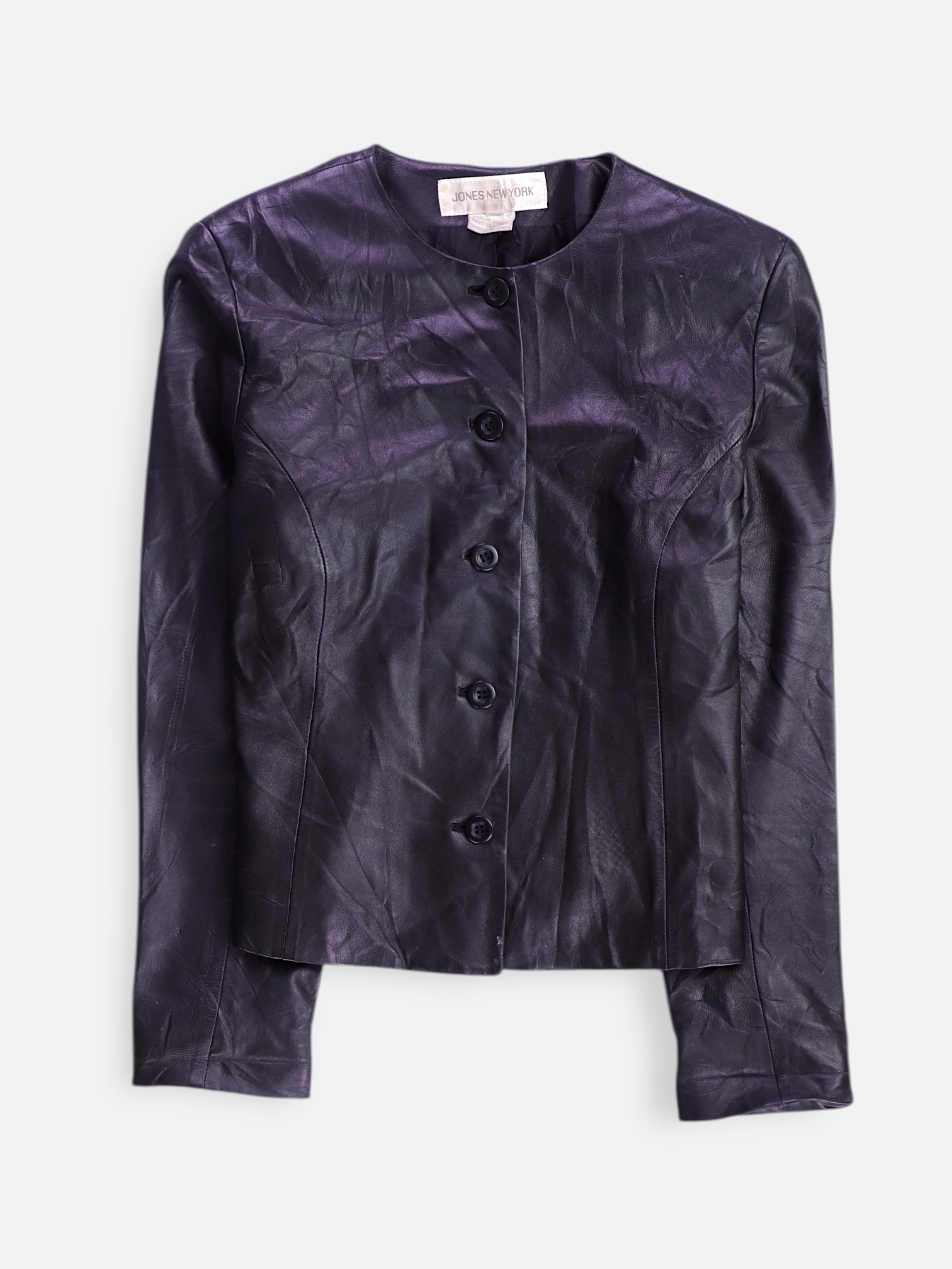 JONES NEW YORK Chaqueta Casual Cuero - Mujer - 6