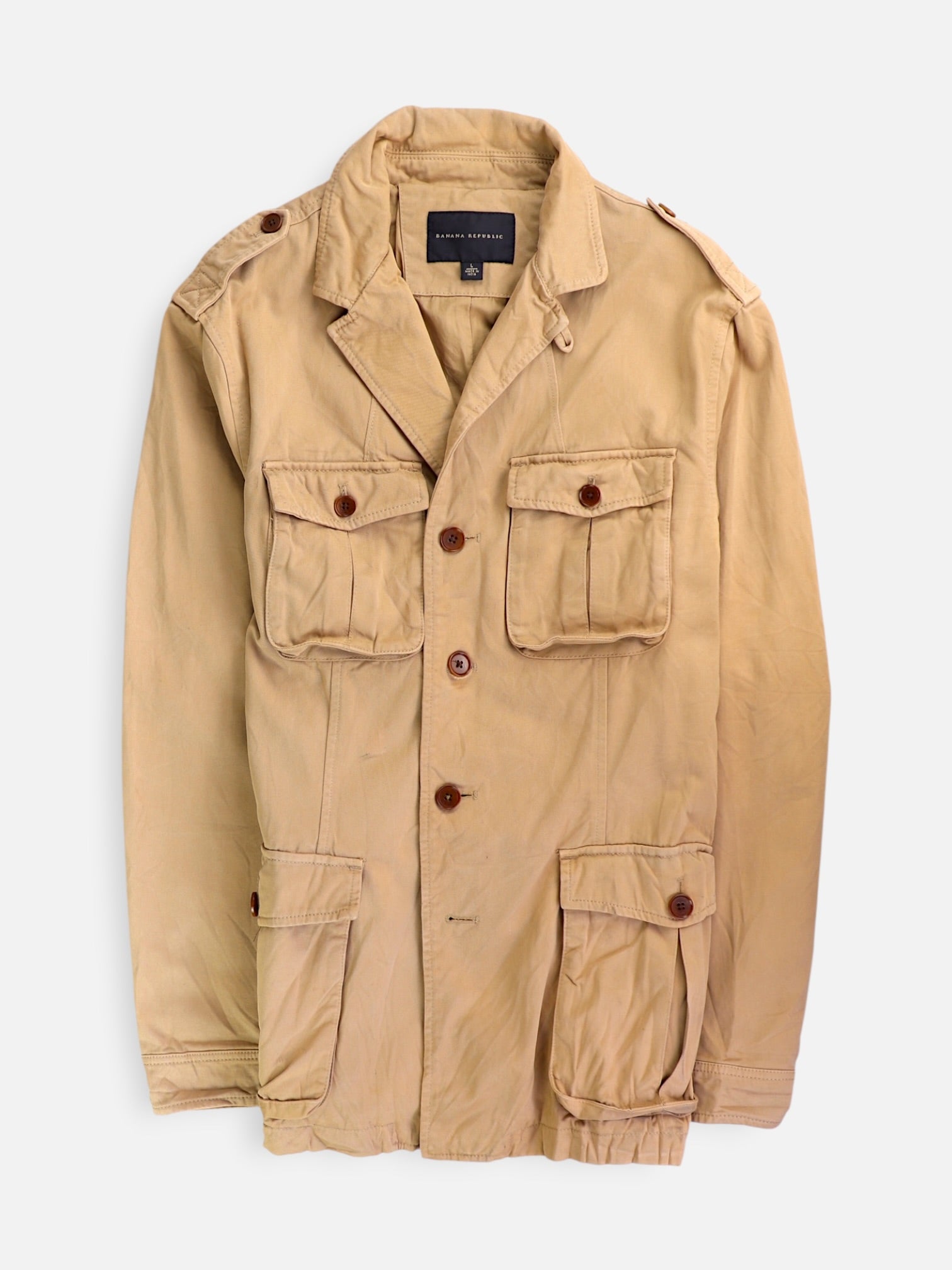 Banana Republic Chaqueta Casual Cargo - Hombre - Large