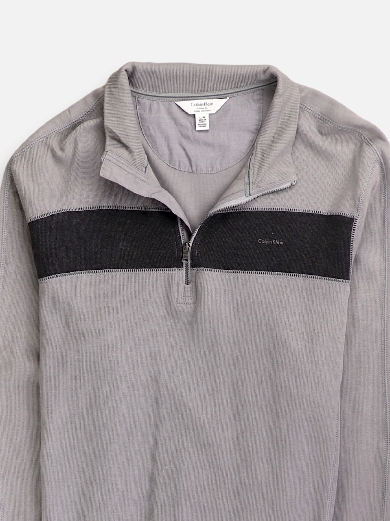 Calvin Klein Sueter Fleece Casual - Hombre - Large
