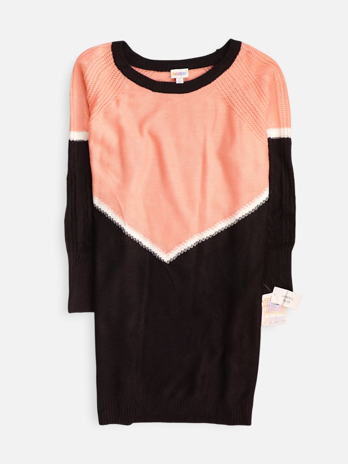 Sueter Knit Color Block - Mujer - Large