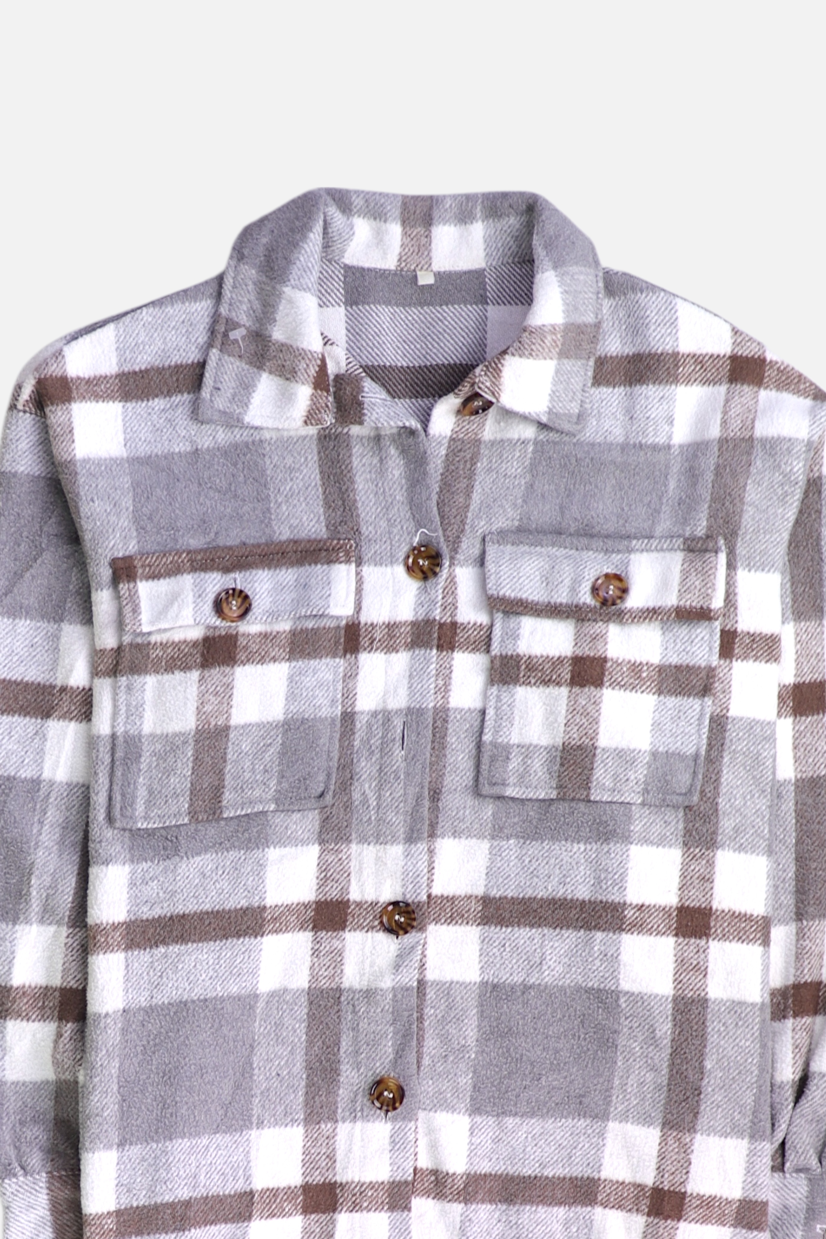 Chaqueta Sobrecamisa Color Block - Mujer - Small