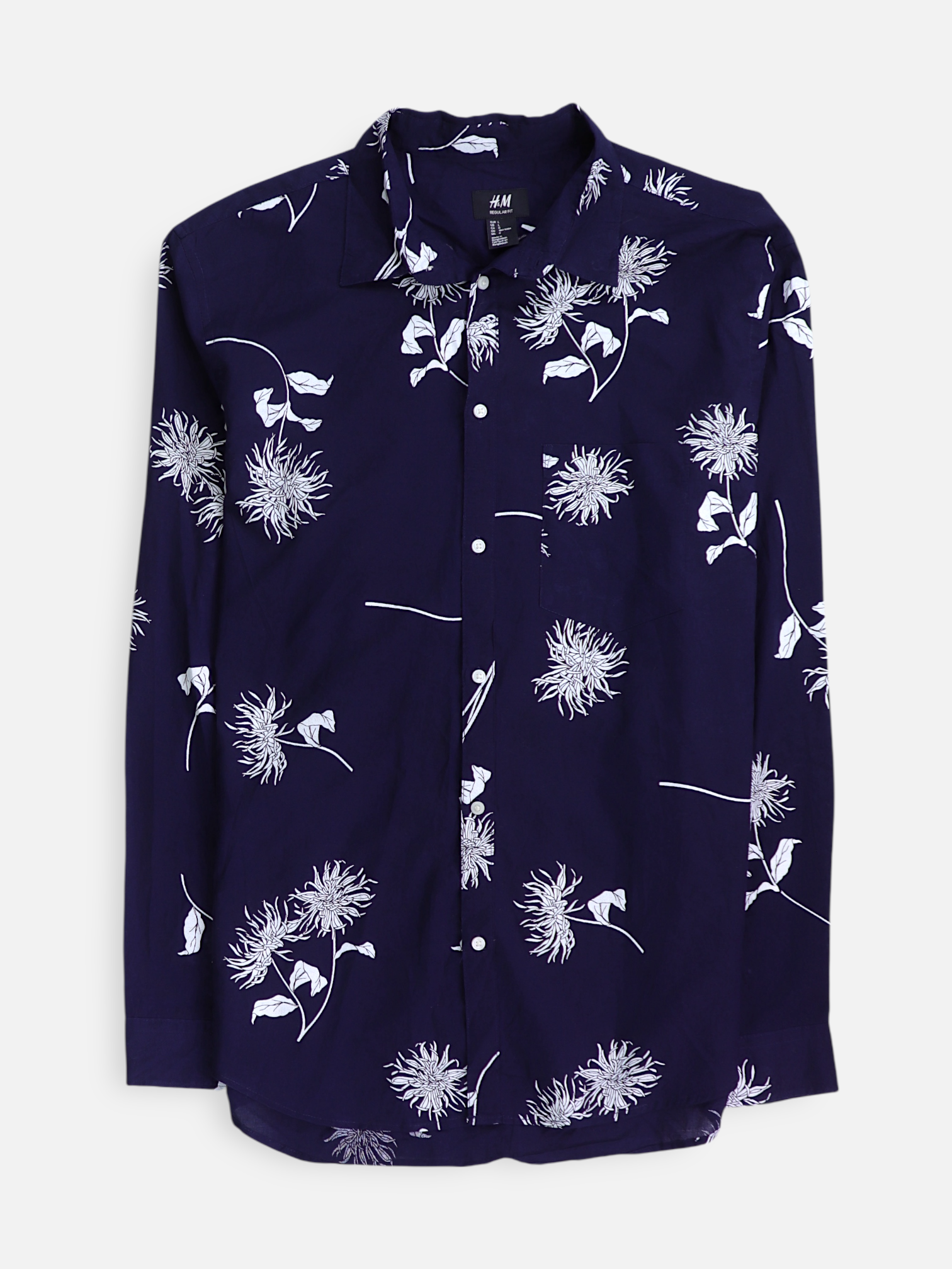 H&M Camisa Verano - Hombre - Large