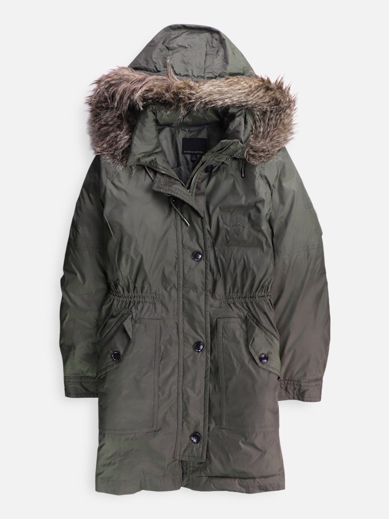 Banana Republic Abrigo Cazador Impermeable - Mujer - Small