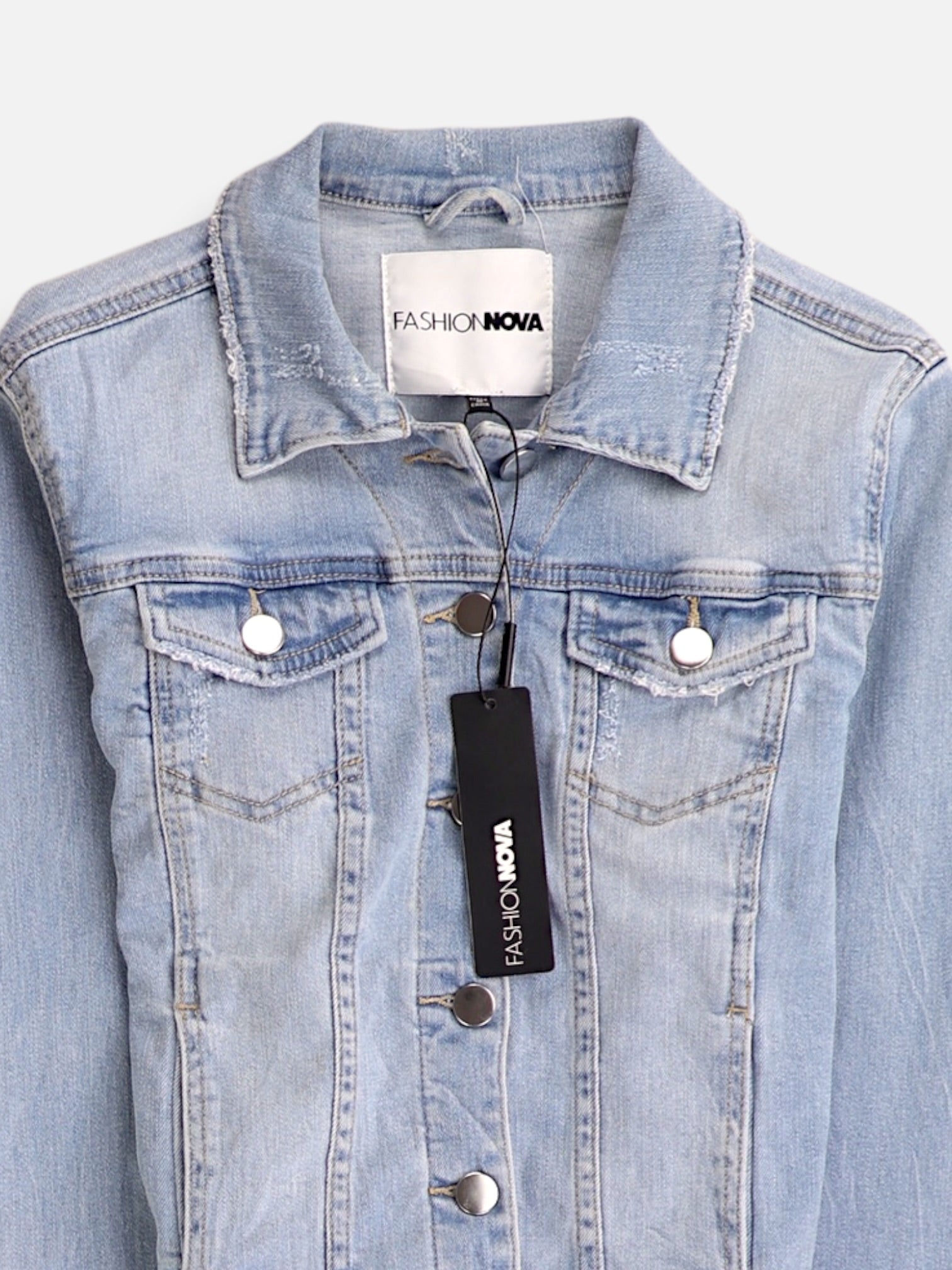 Fashionnova Chaqueta Denim Basic - Mujer - Medium