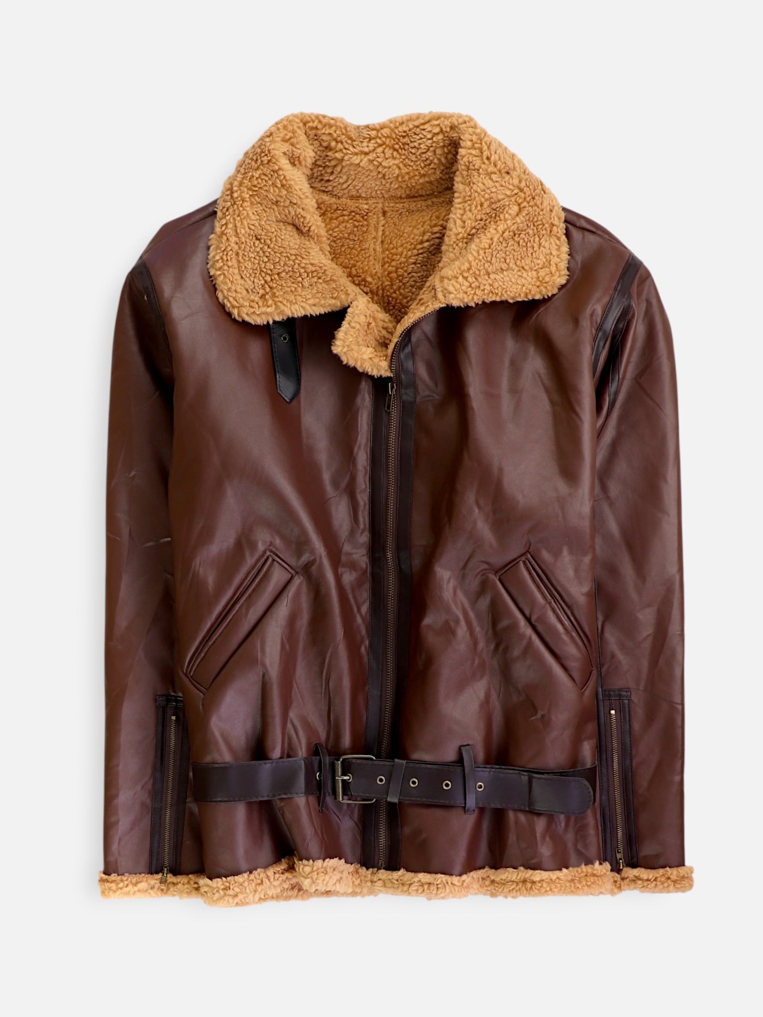 Chaqueta Aviator Cuero - Hombre - N/A