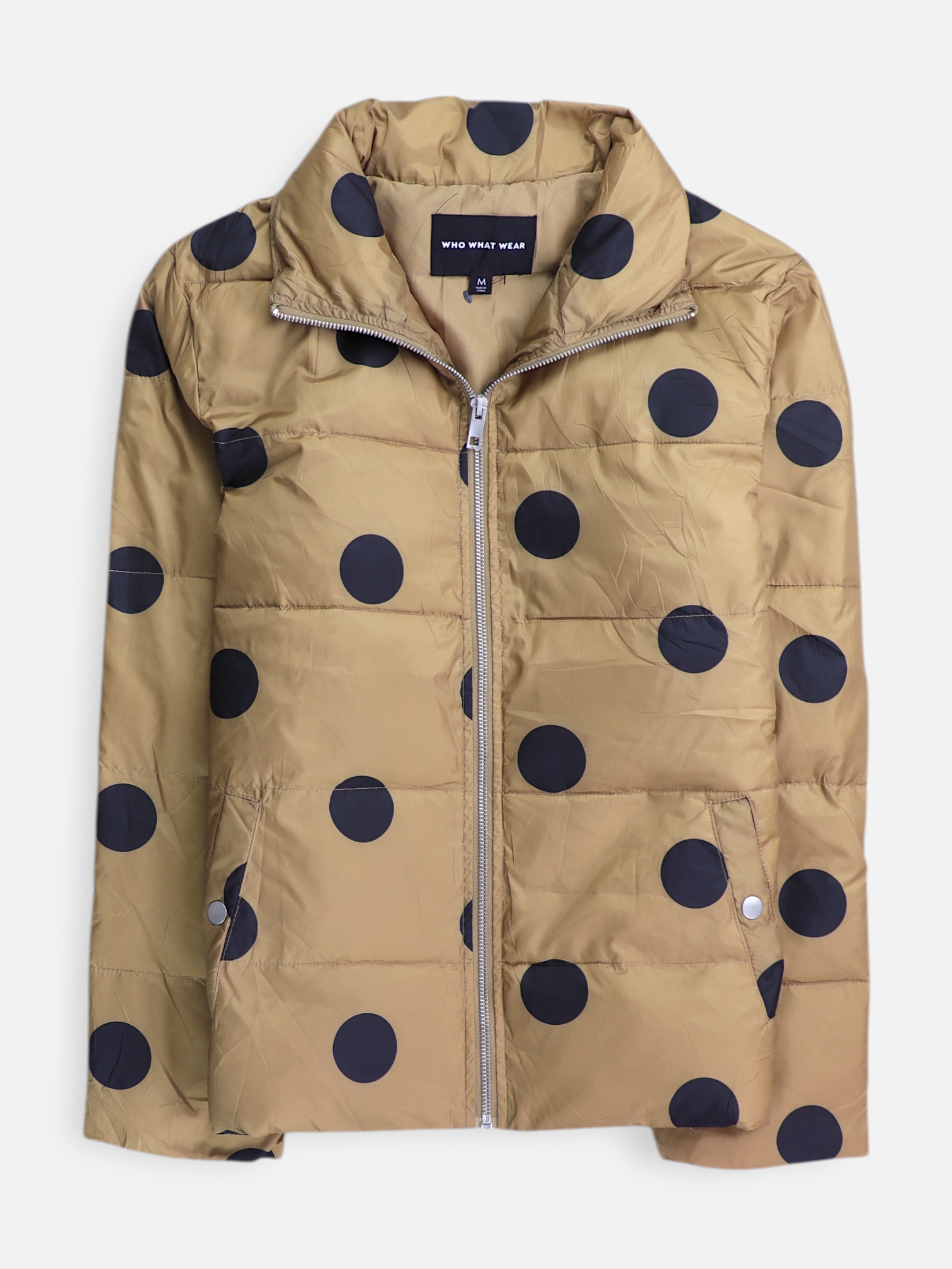 WHO WHAT WEAR Chaqueta Impermeable Puffer - Mujer - Medium