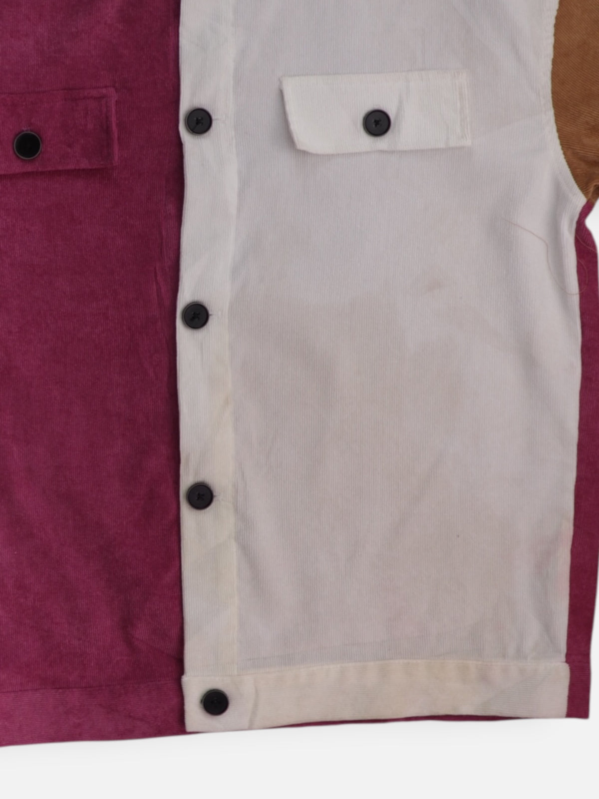 Chaqueta Sobrecamisa Color Block - Mujer - N/A