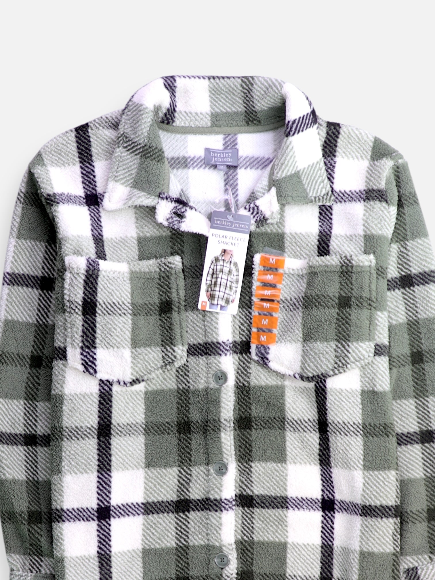 Chaqueta Sobrecamisa Color Block - Mujer - Medium