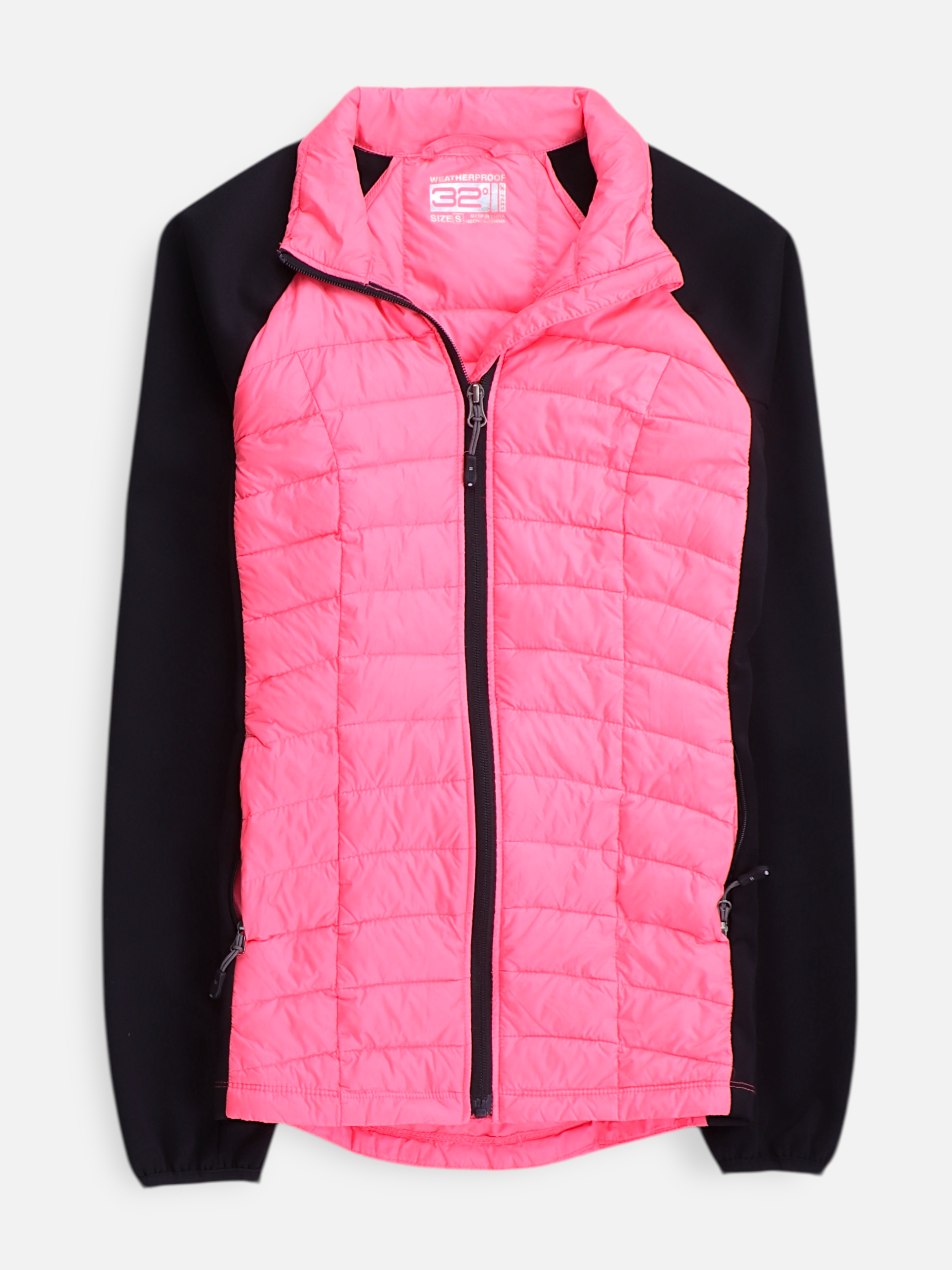 32 HEAT COOL Sudadera Fleece Color Block - Mujer - Small