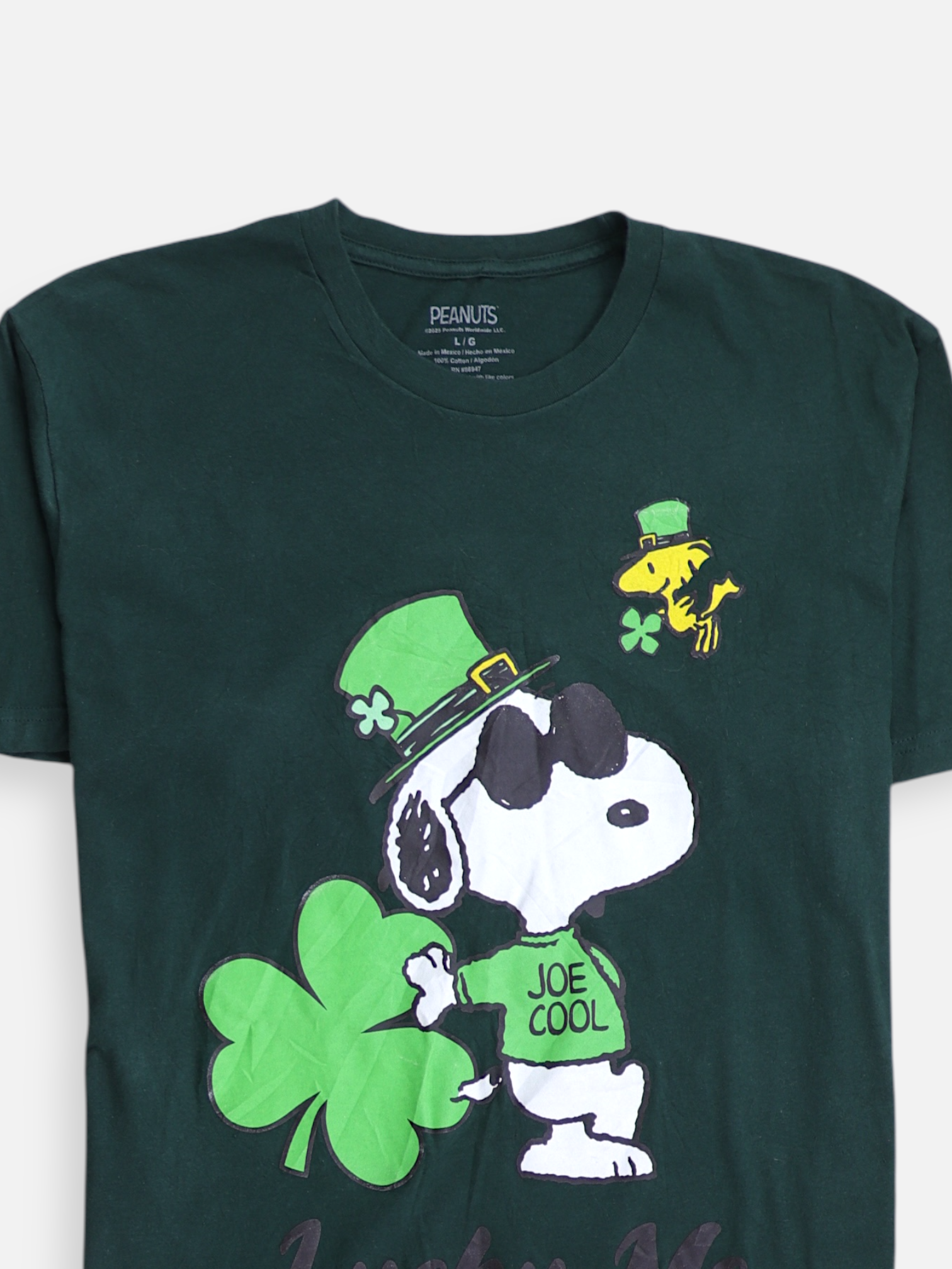 PEANUTS Camiseta Grafica - Hombre - Large