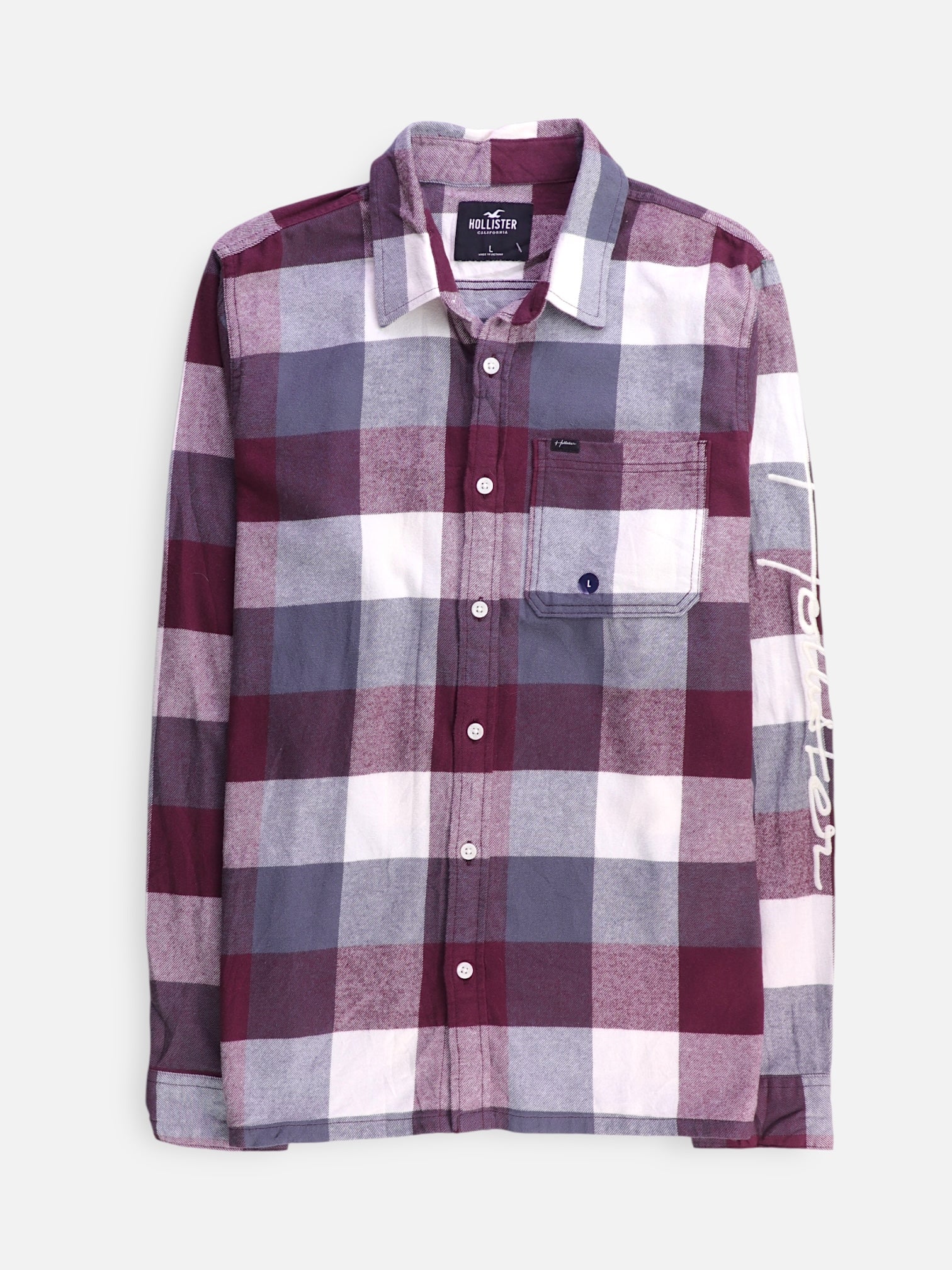 Hollister Camisa Color Block - Hombre - Large