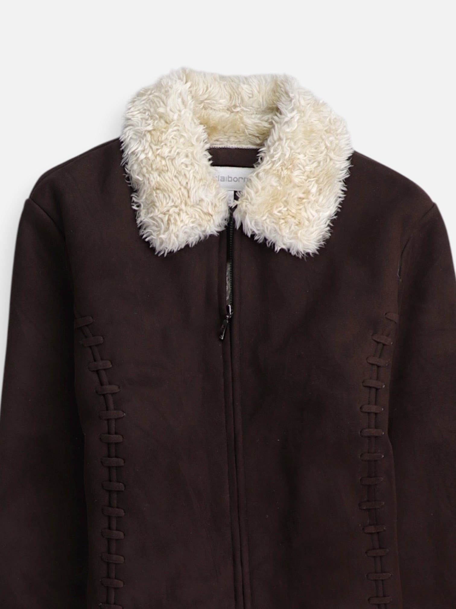 LIZ claiborne Chaqueta Casual Suede - Mujer - Large