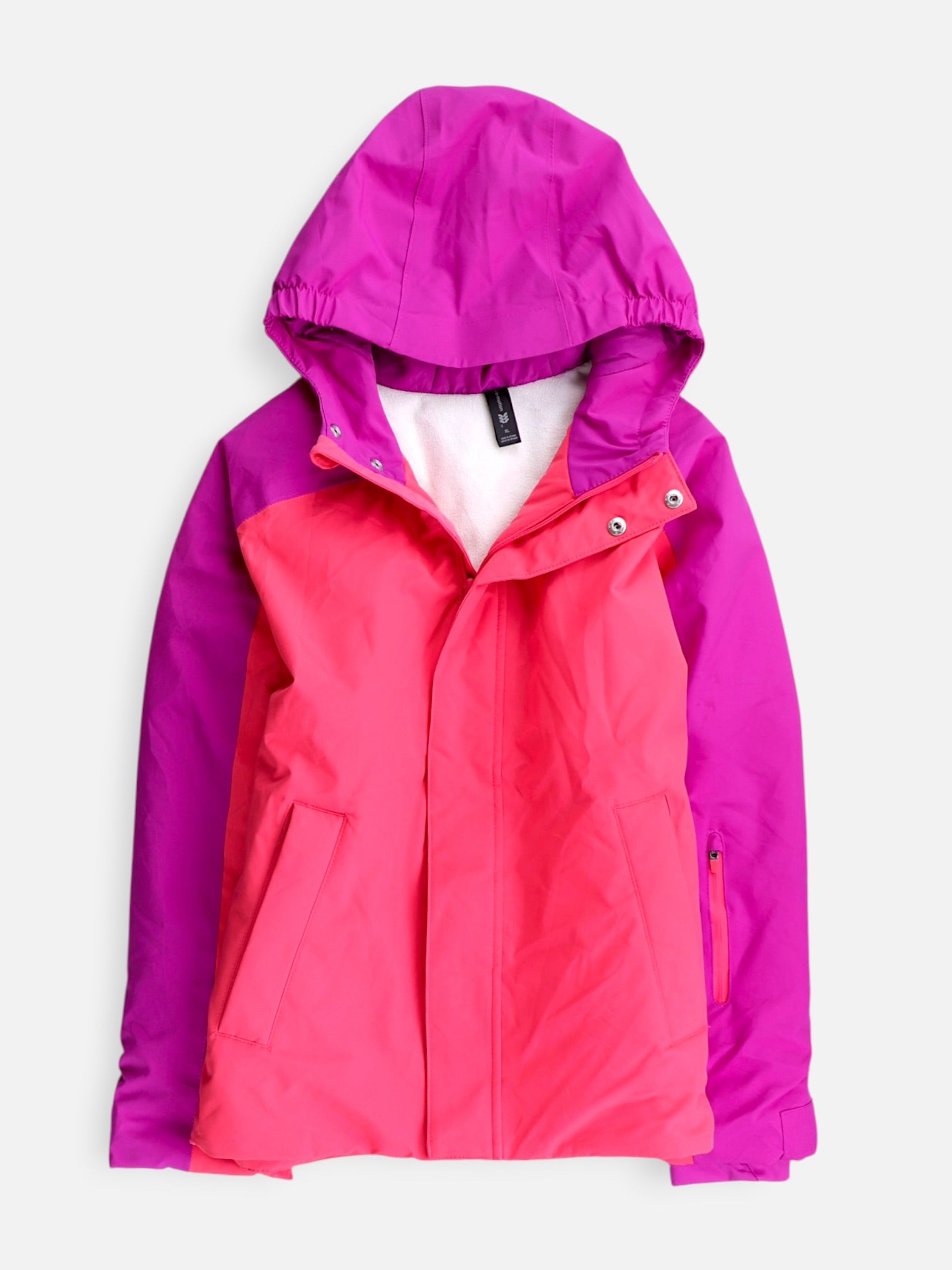 All In Motion Chaqueta Impermeable Color Block - Niña - XL - 10-12Y (Años)