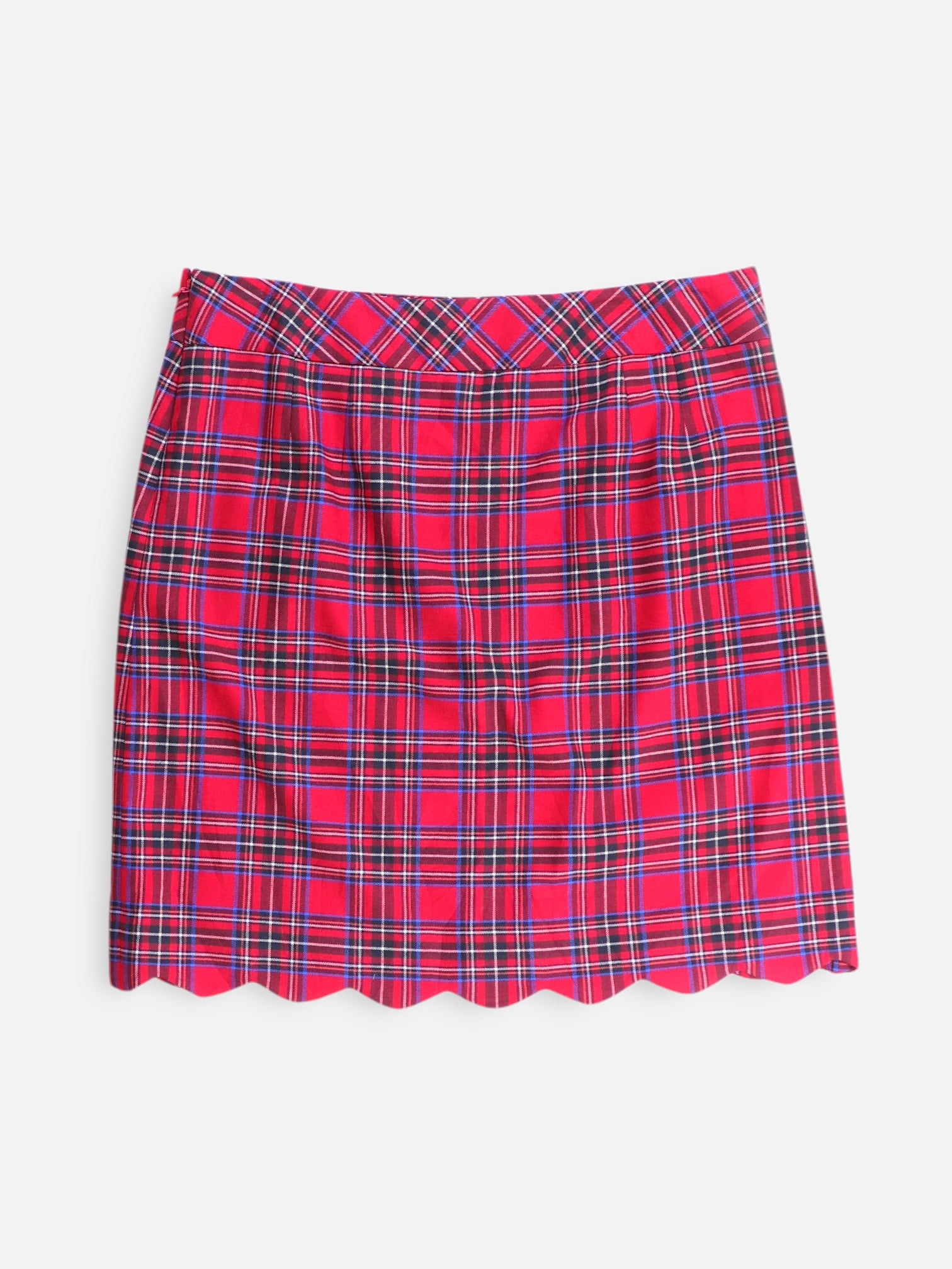 TALBOTS Falda Plaid Types - Mujer - 10 Petite
