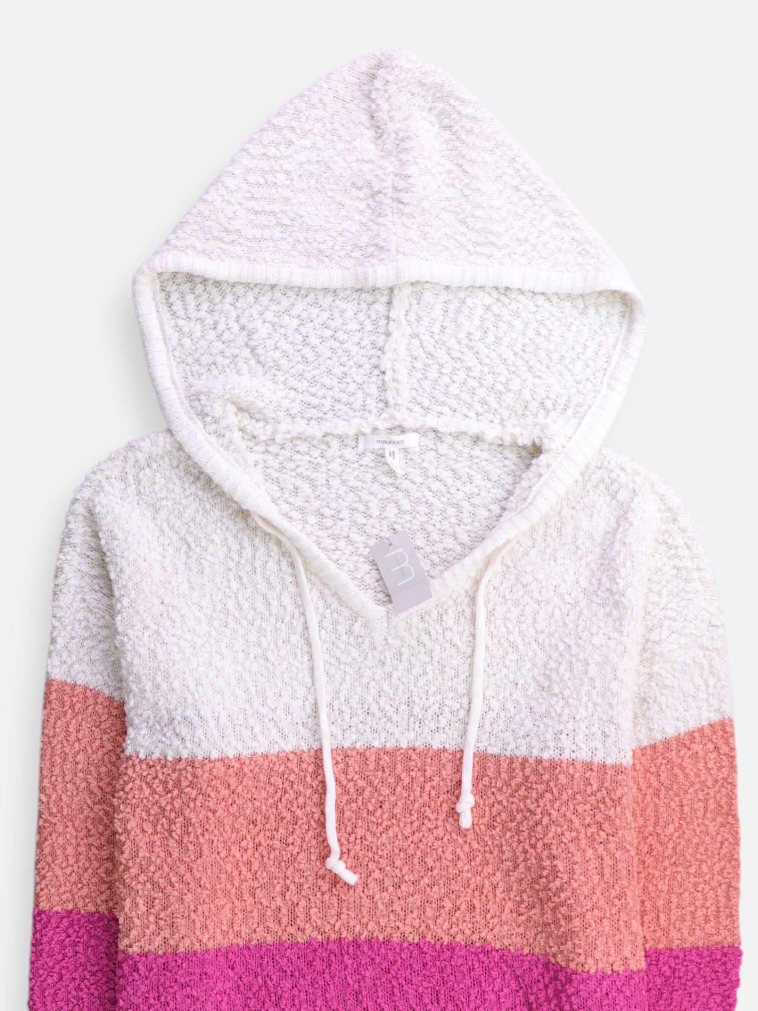 Sudadera Hoodie Color Block - Mujer - Large
