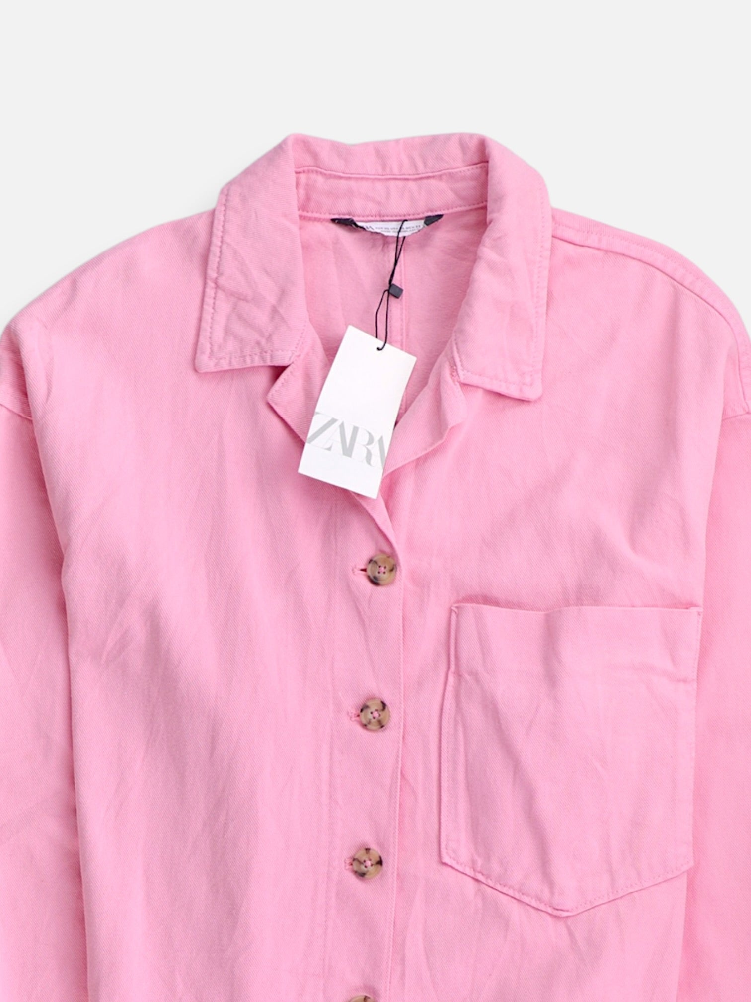 ZARA Chaqueta Denim  Basic - Mujer - XL