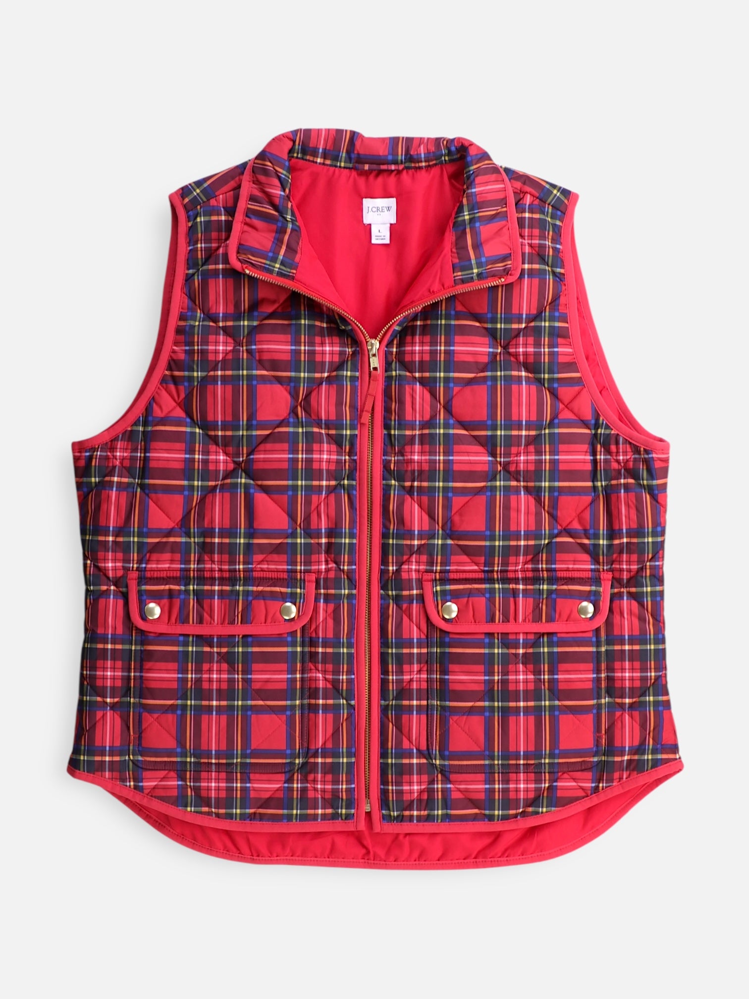 J CREW Chaleco Impermeable - Mujer - Large