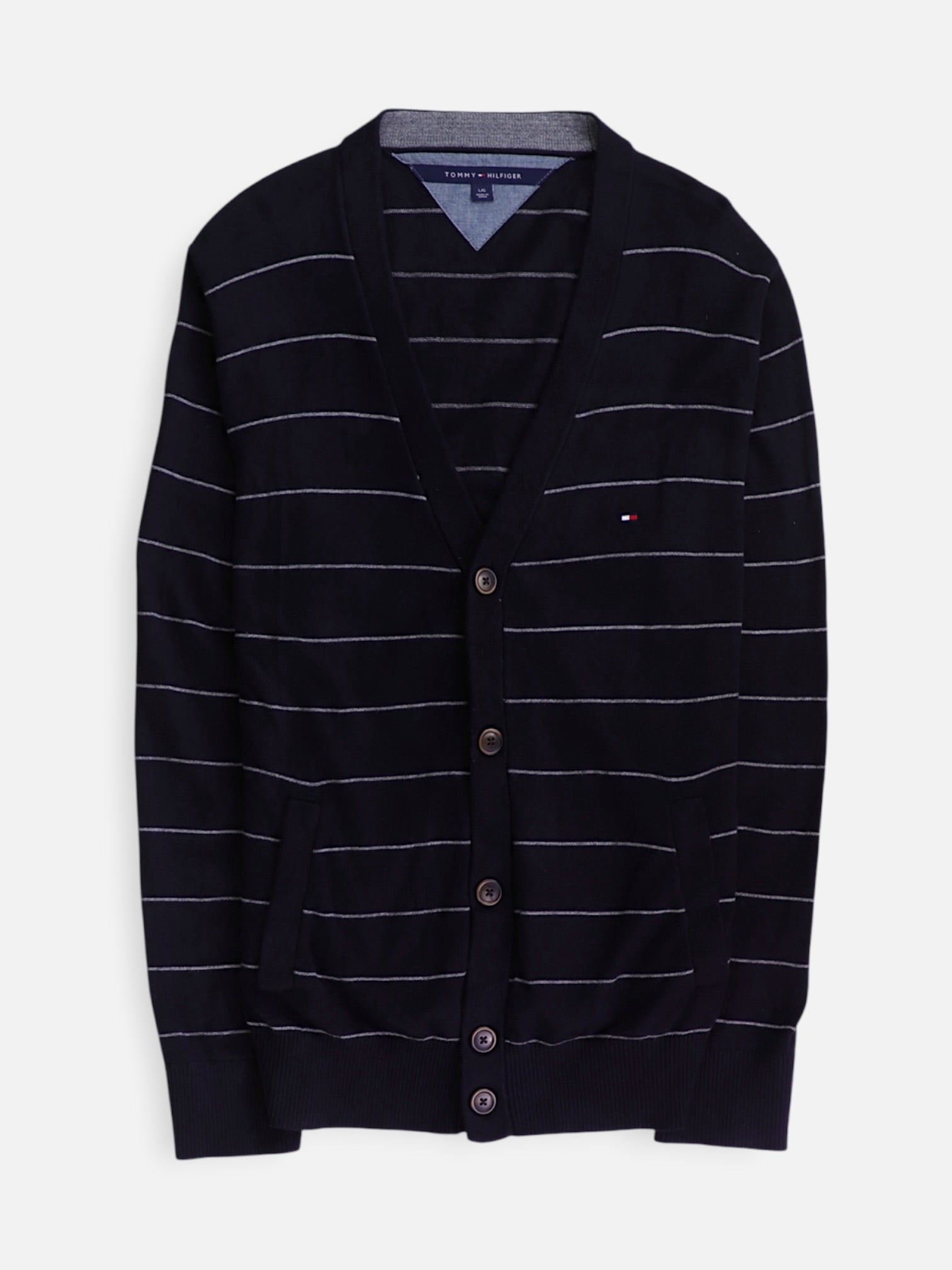 Tommy Hilfiger Sueter Cardigan Casual - Hombre - Large