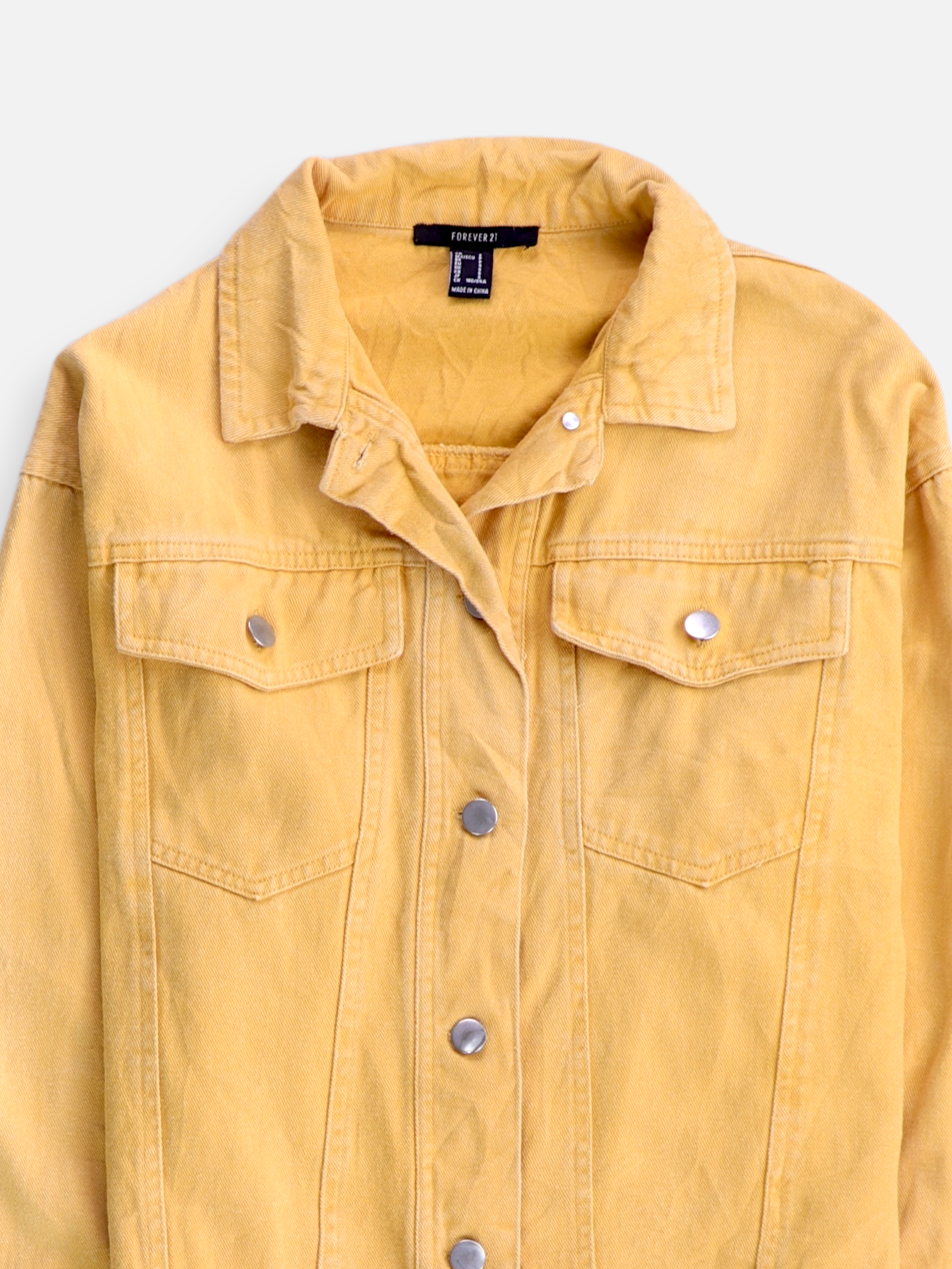 Forever 21 Chaqueta Denim  Basic - Mujer - Small