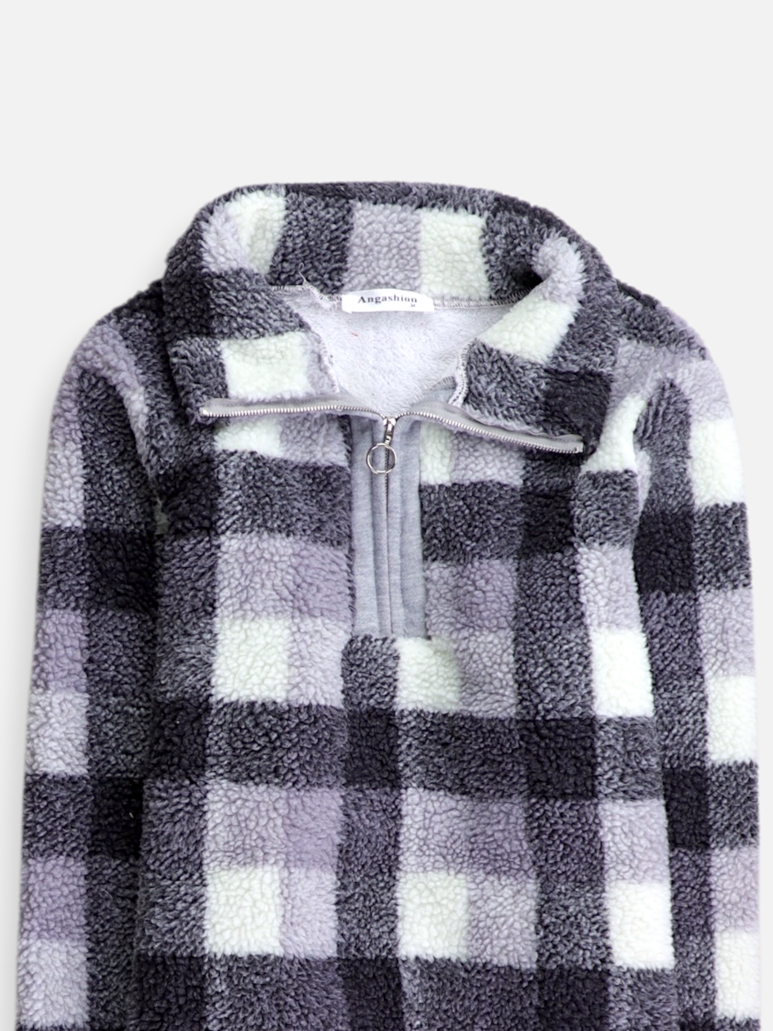 Sueter Fleece Color Block - Mujer - Medium