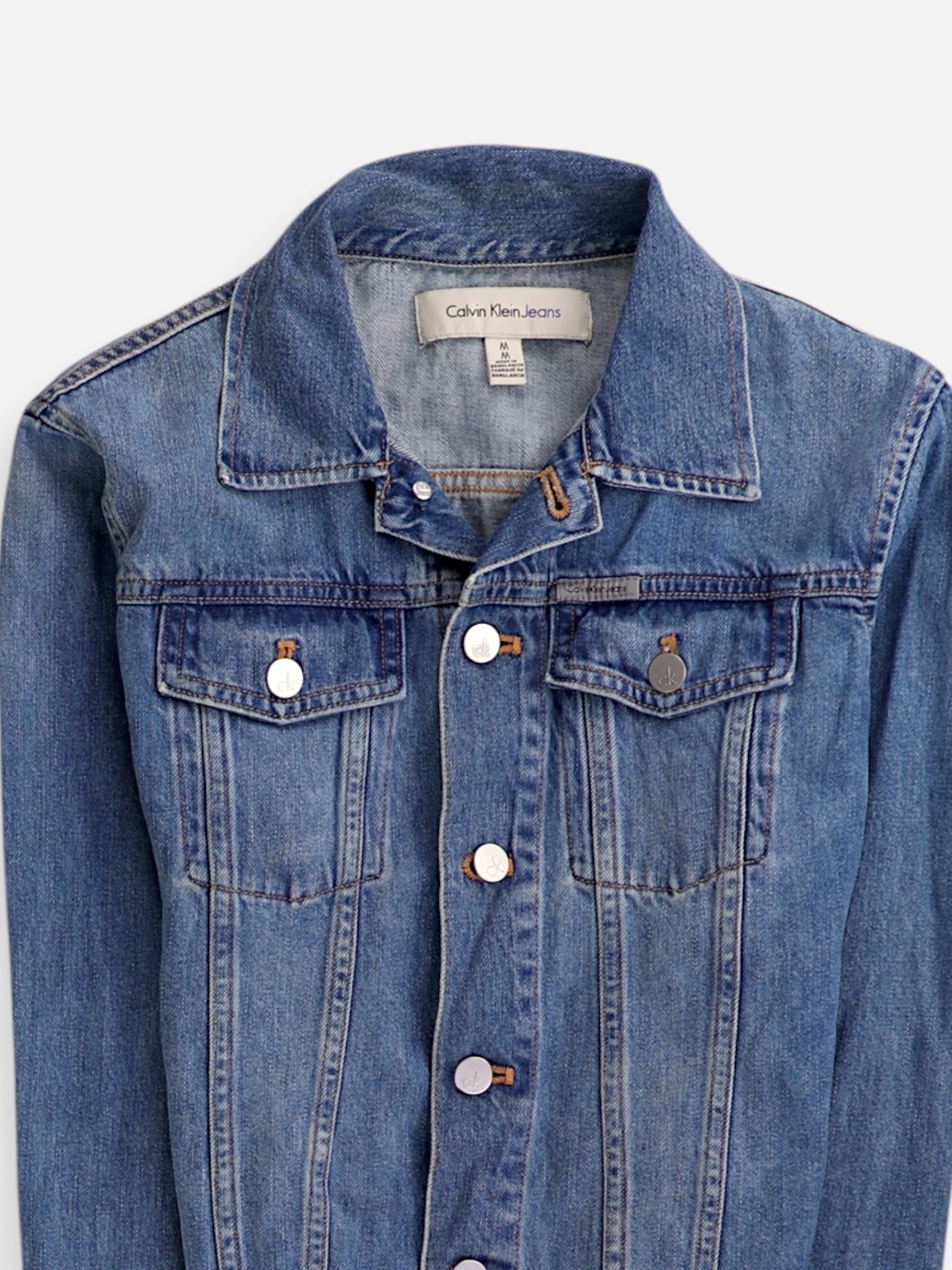 Calvin Klein Chaqueta Denim  Basic - Mujer - Medium