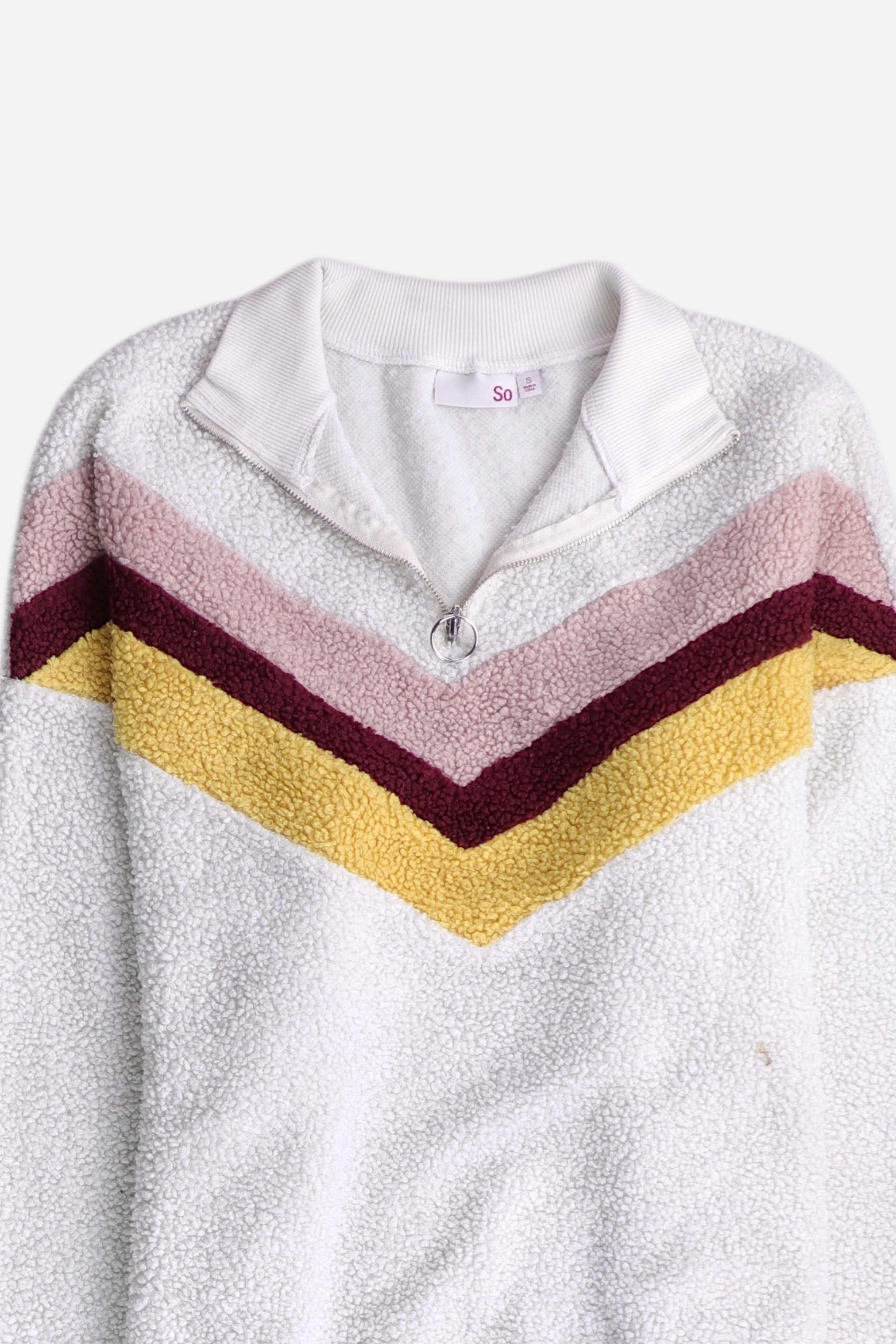 Sudadera Fleece Color Block - Mujer - Small