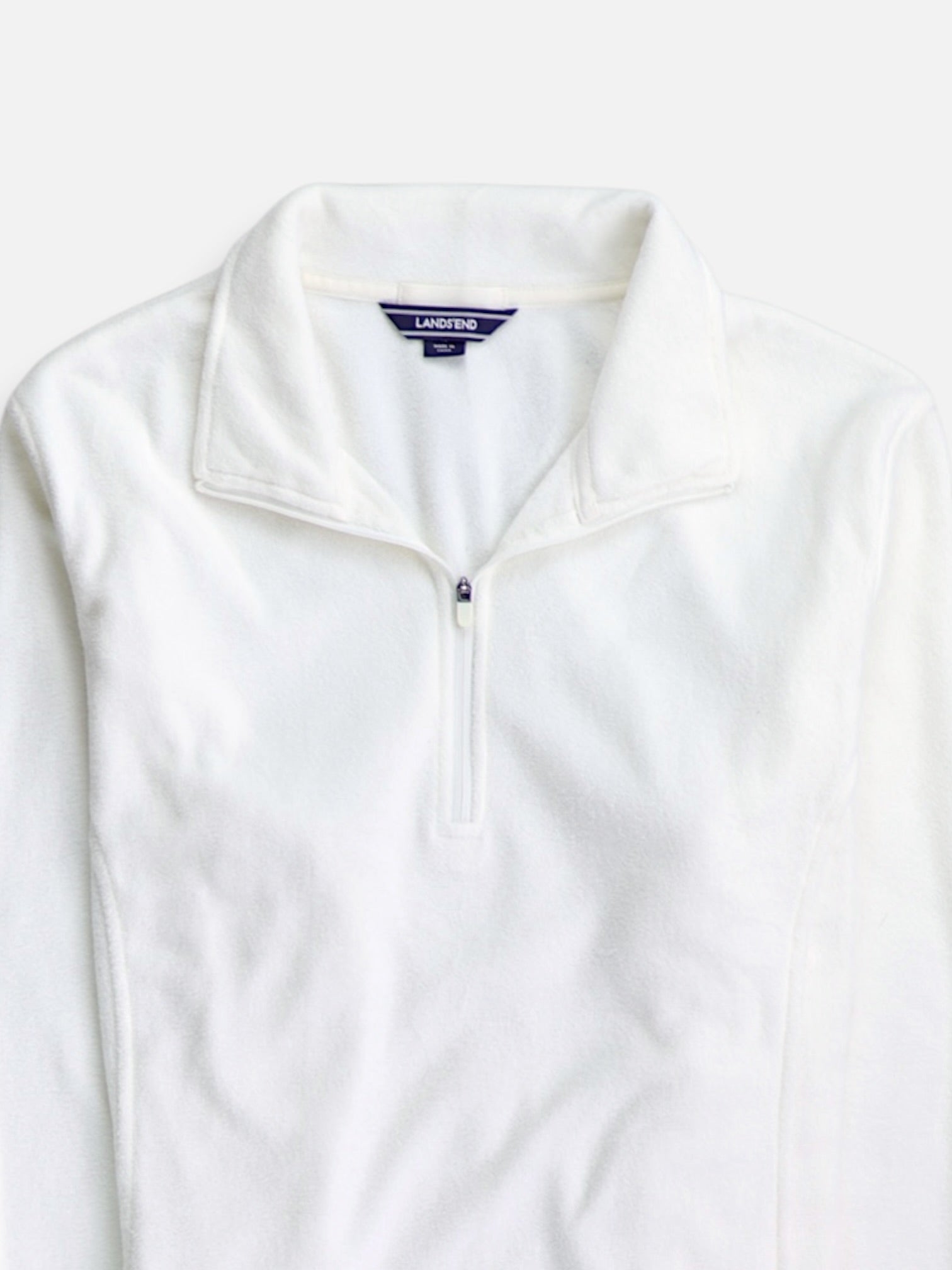 LANDS END Sueter Fleece Casual - Mujer - XL