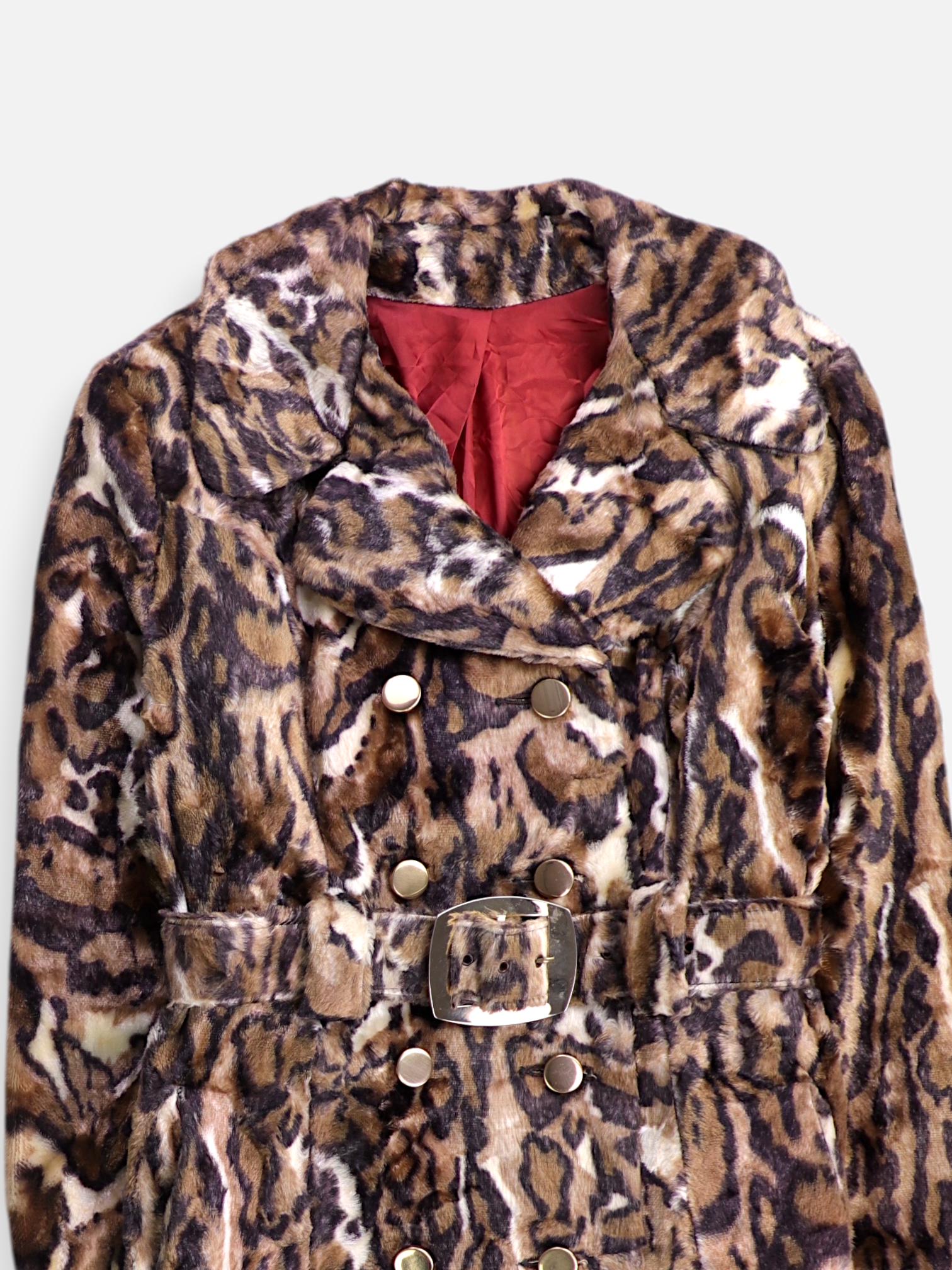 Abrigo Donble breasted trench Animal Print - Mujer - 12