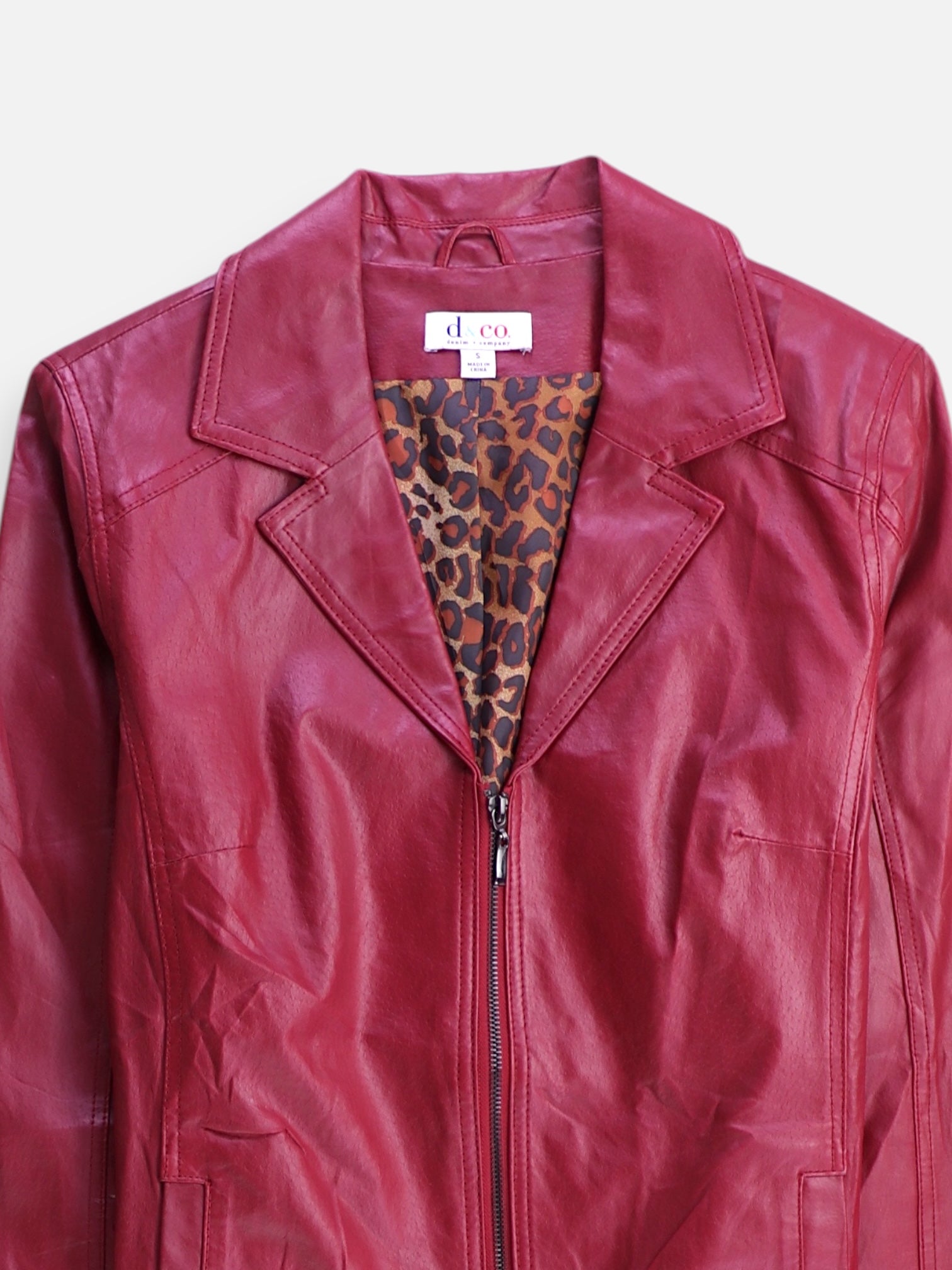 Chaqueta Cuero Basic - Mujer - Small