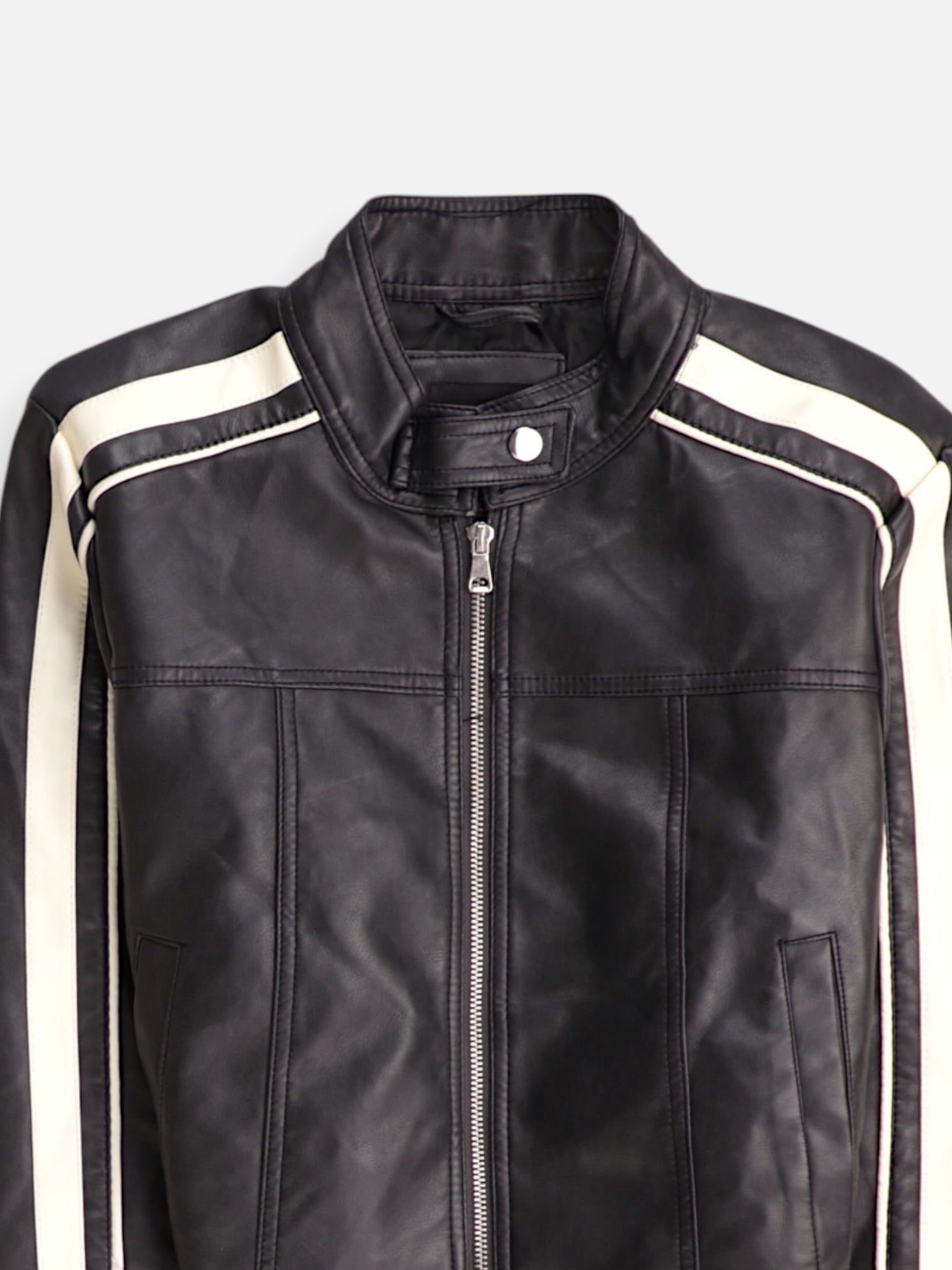 Chaqueta Cuero Crop Top - Mujer - XL