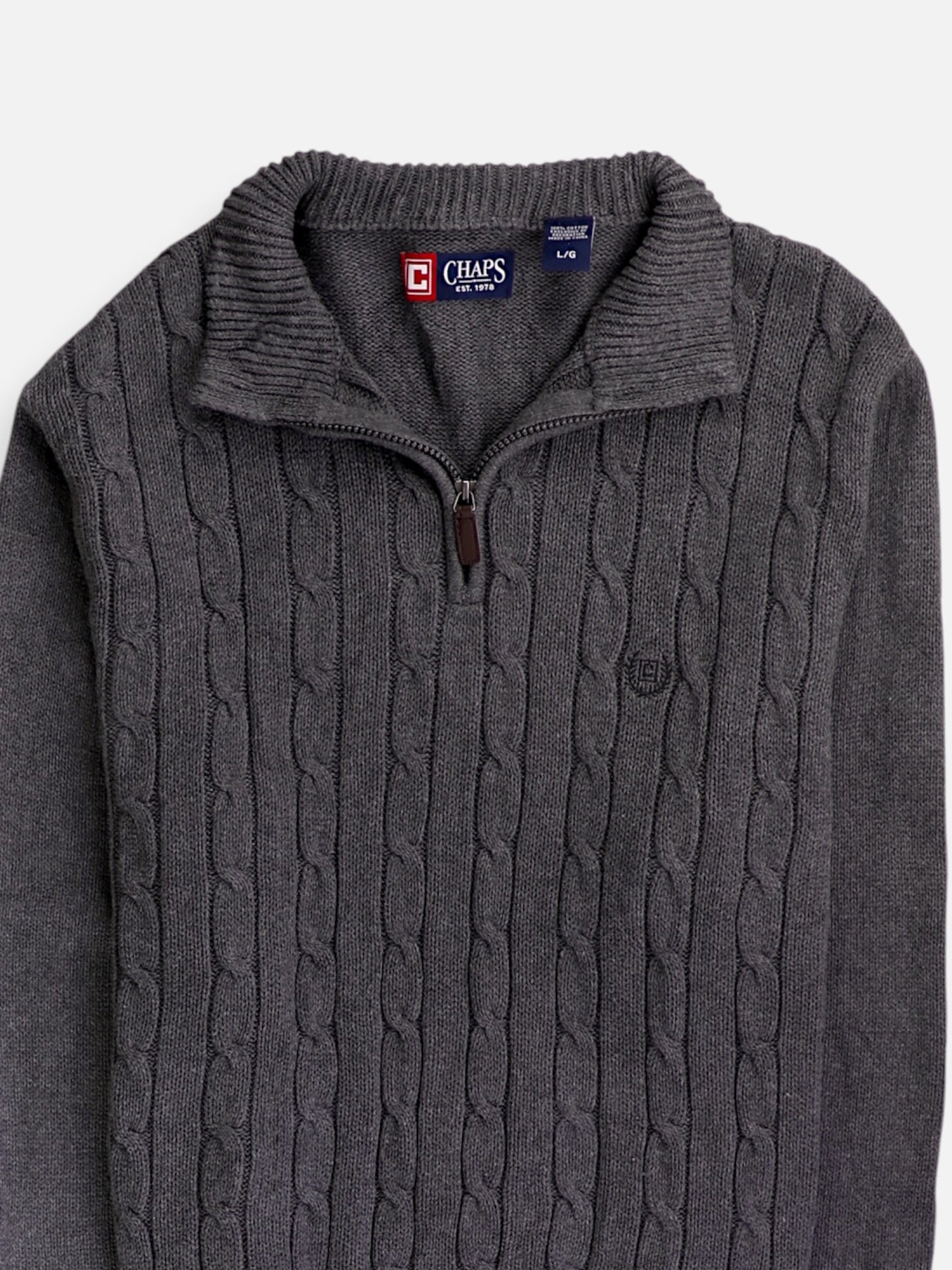 Chaps Sueter Fleece Casual - Hombre - Large