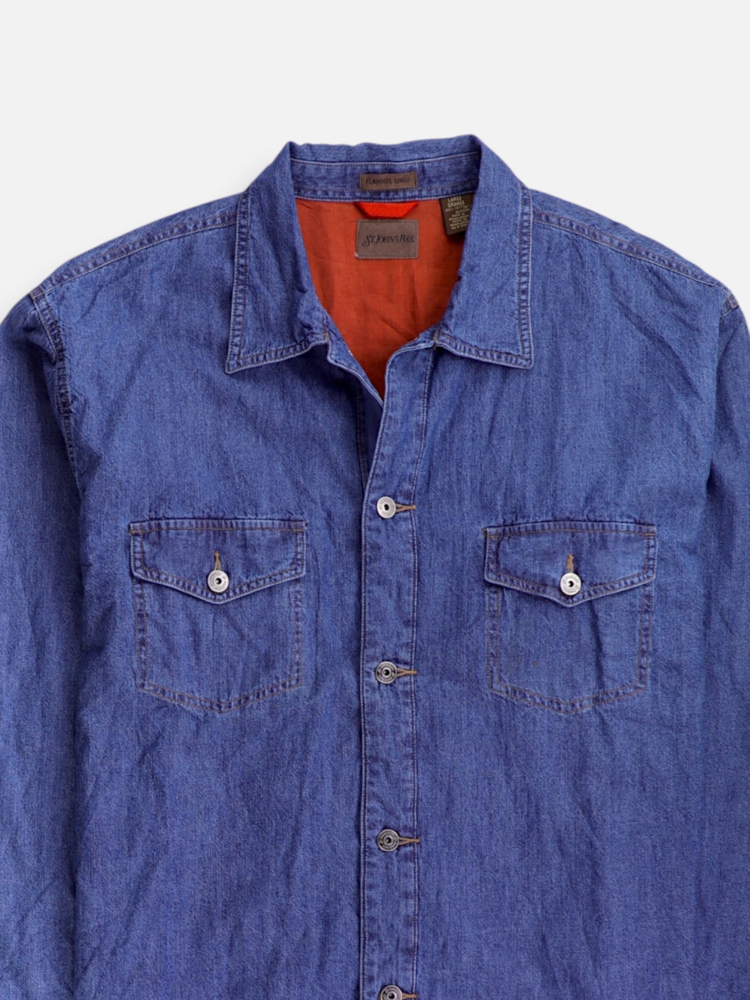 ST JOHNS BAY Chaqueta Sobrecamisa Denim - Hombre - Large
