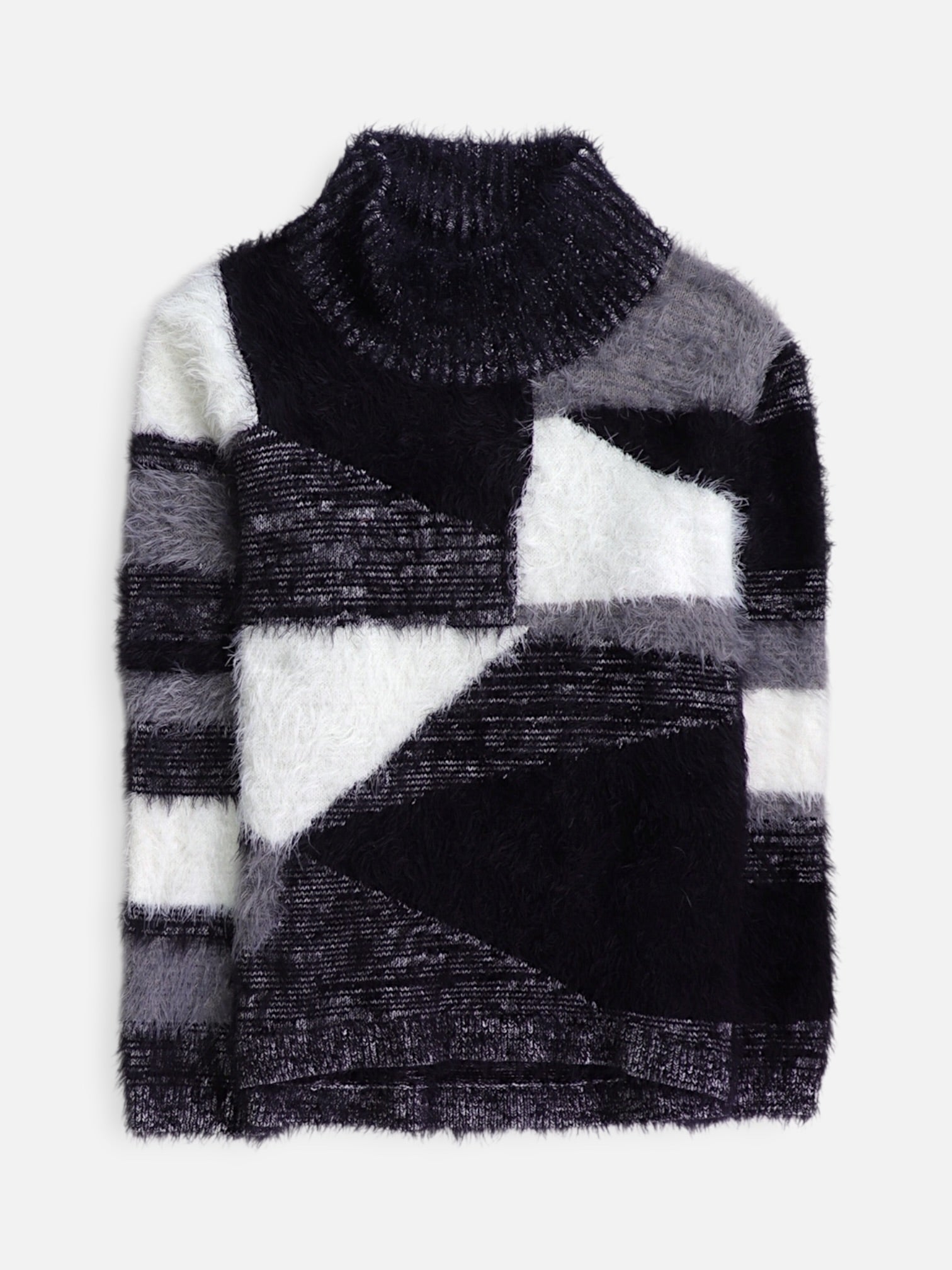 Sueter Knit Color Block - Mujer - Large