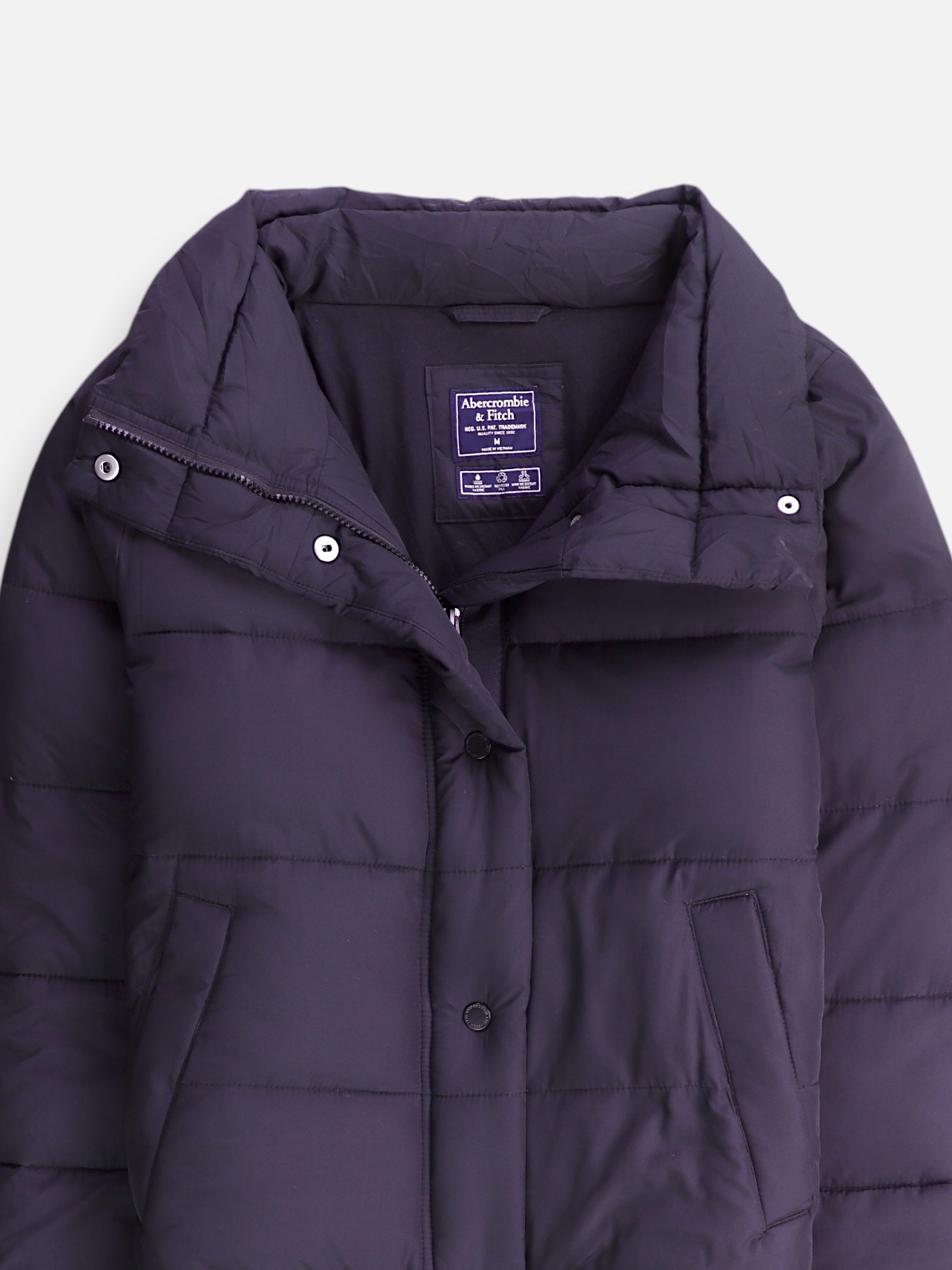 Abercrombie & Fitch Chaqueta Puffer Basic - Mujer - Medium