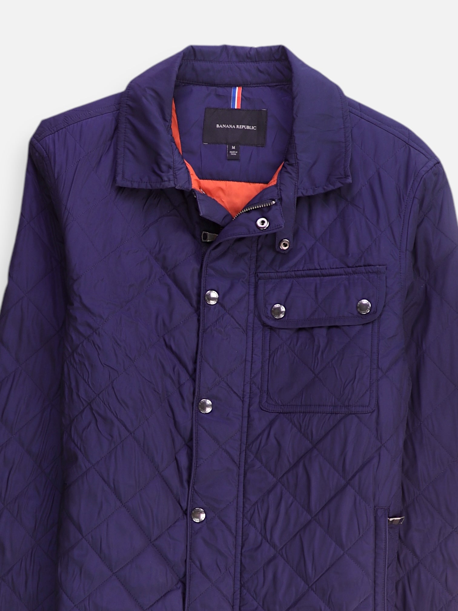 Banana Republic Chaqueta Puffer Impermeable - Hombre - Medium