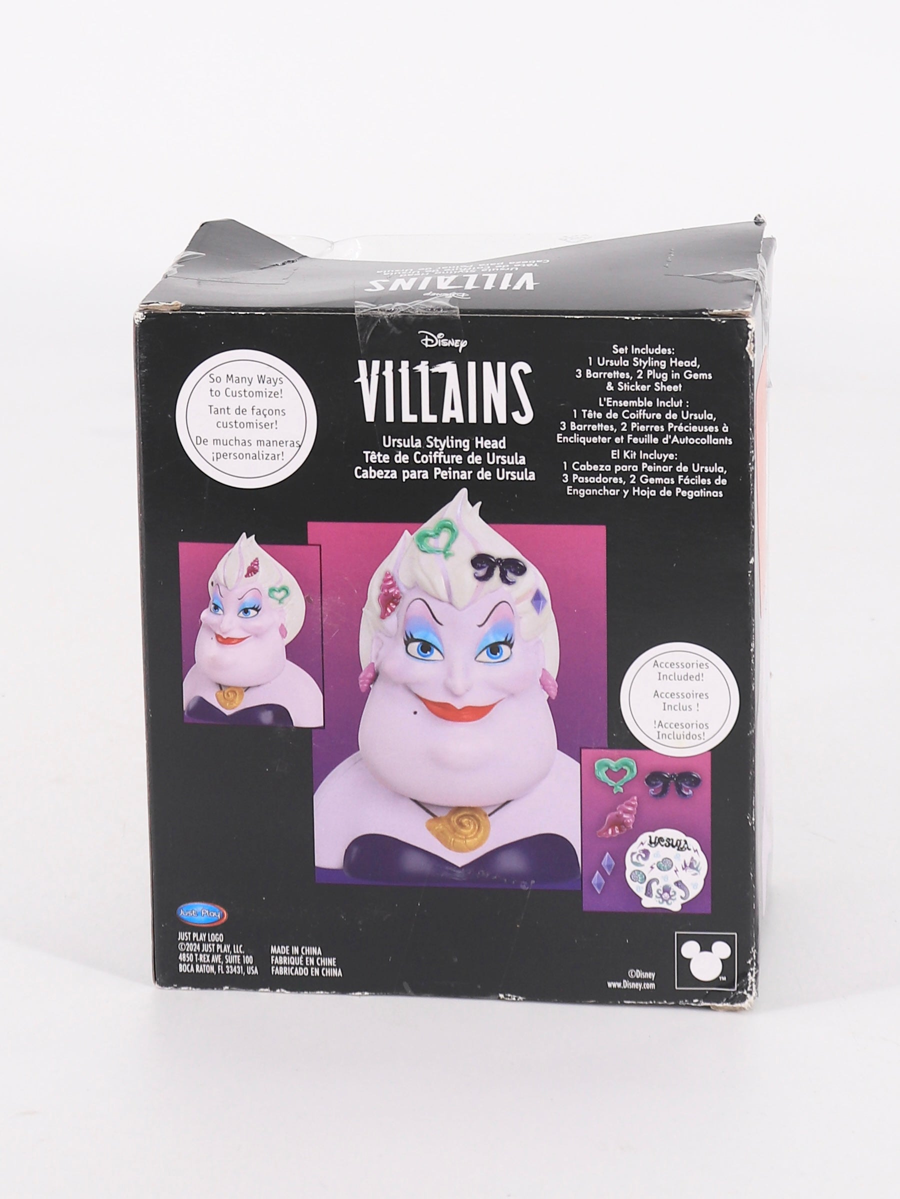 Juguete Cabeza para Peinar Úrsula la Sirenita Disney Villanos - Niña - Talla Única (One Size)