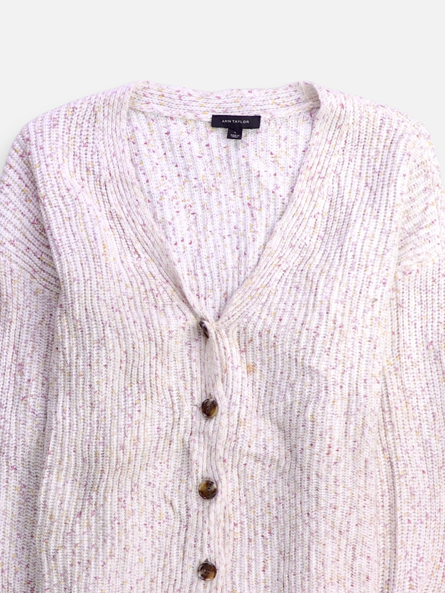 ANN TAYLOR Sueter Cardigan Casual - Mujer - Large