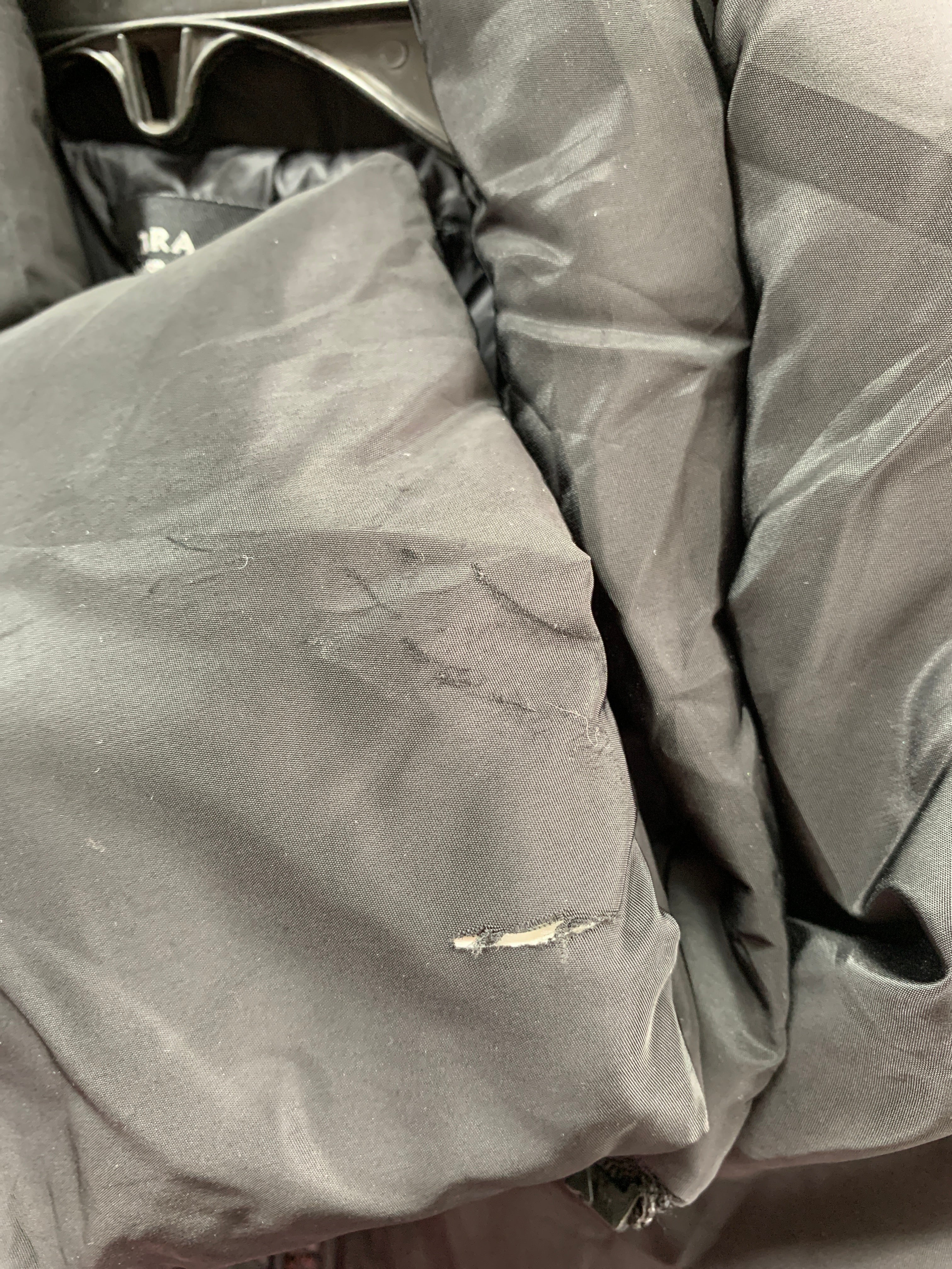 ZARA Chaqueta Puffer Impermeable - Mujer - 2XL