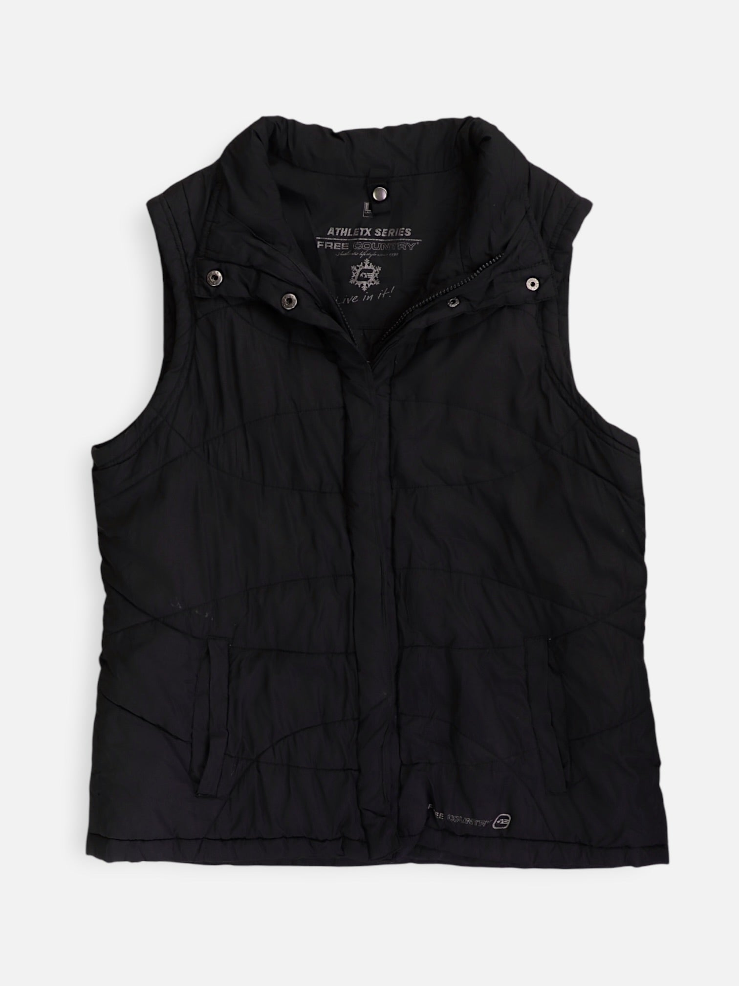 FREE COUNTY Chaleco Impermeable - Mujer - Large