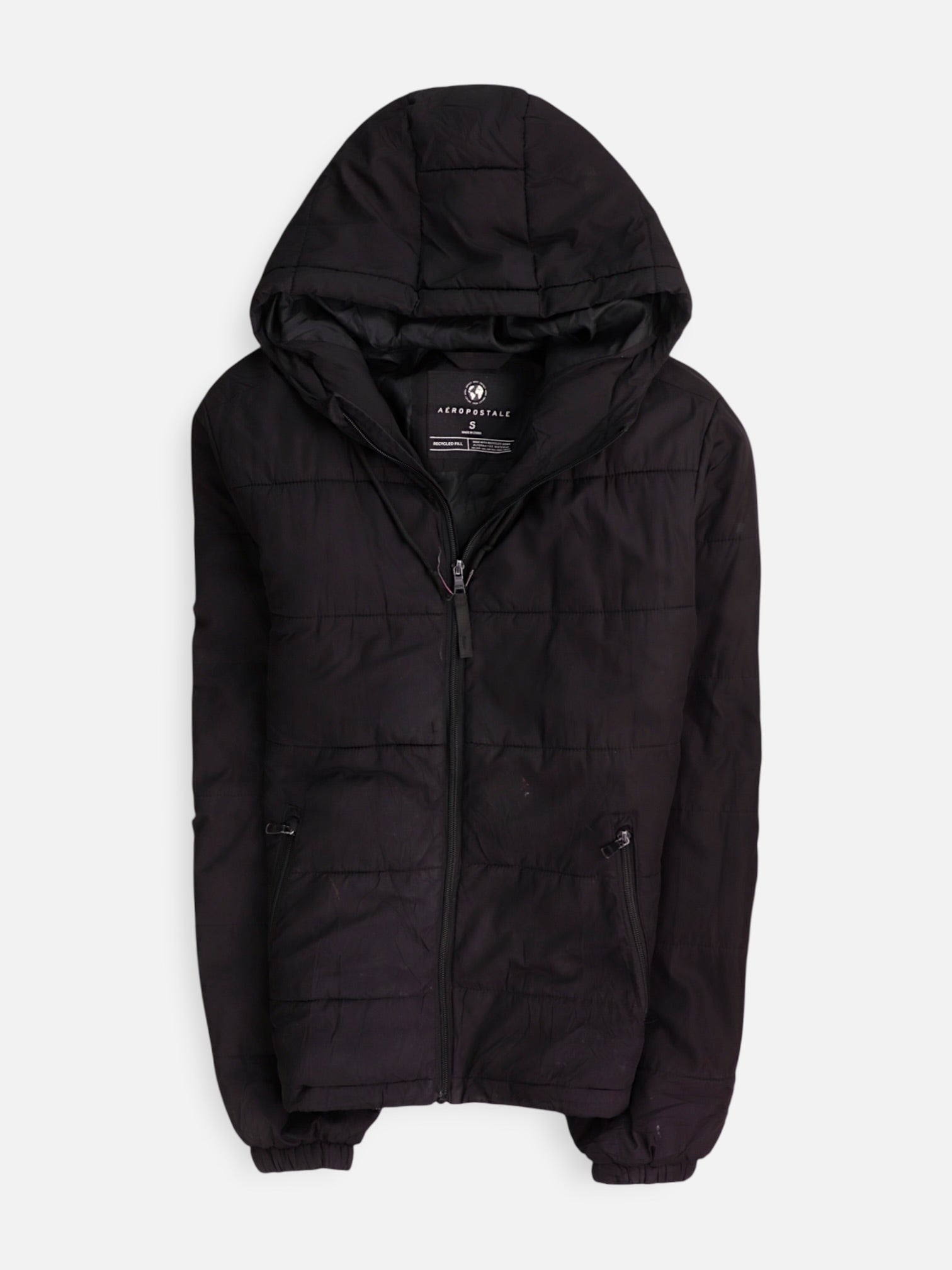 Aeropostale Chaqueta Puffer Impermeable - Hombre - Small