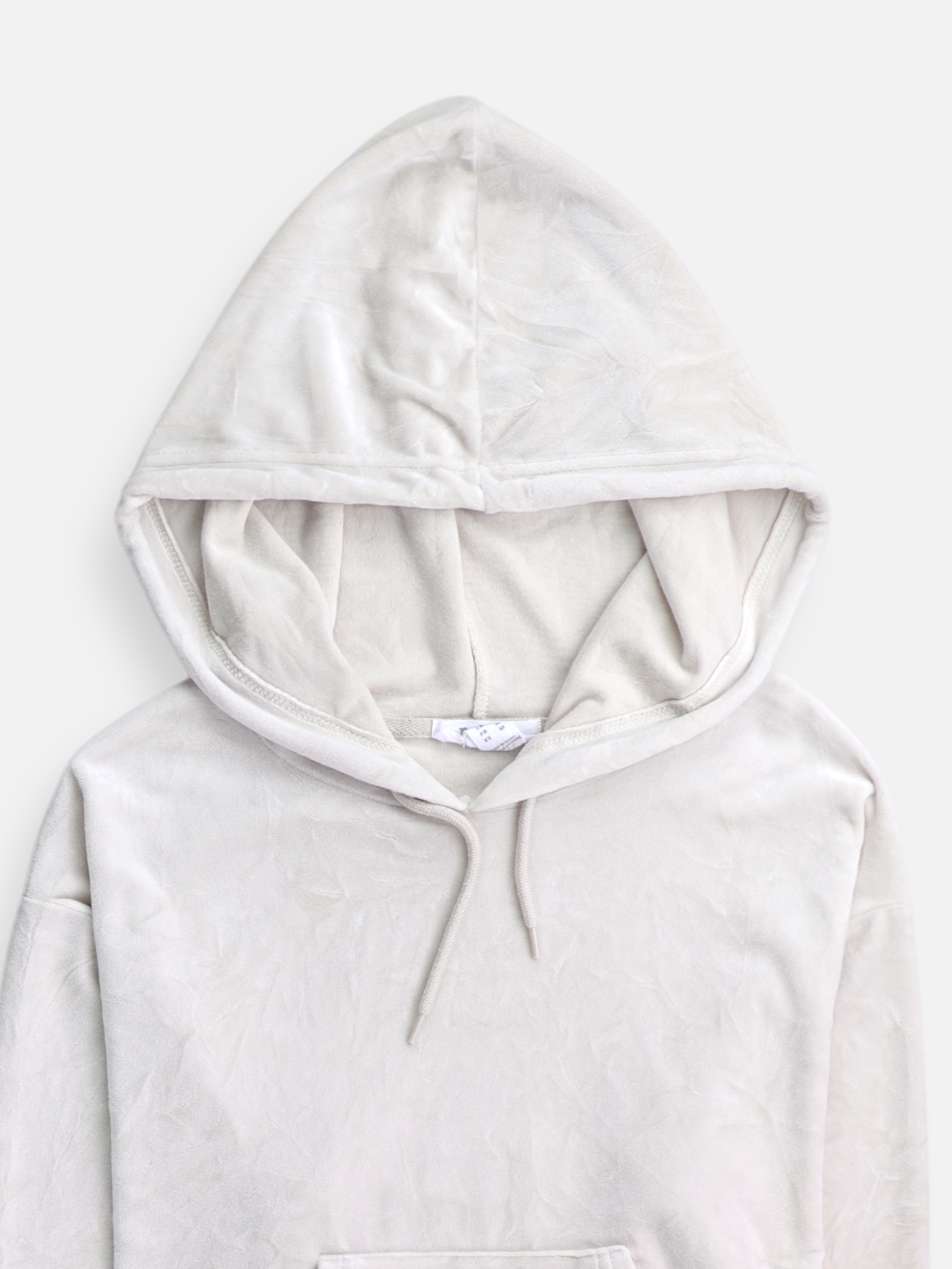 Sudadera Hoodie Crop Top - Mujer - Medium