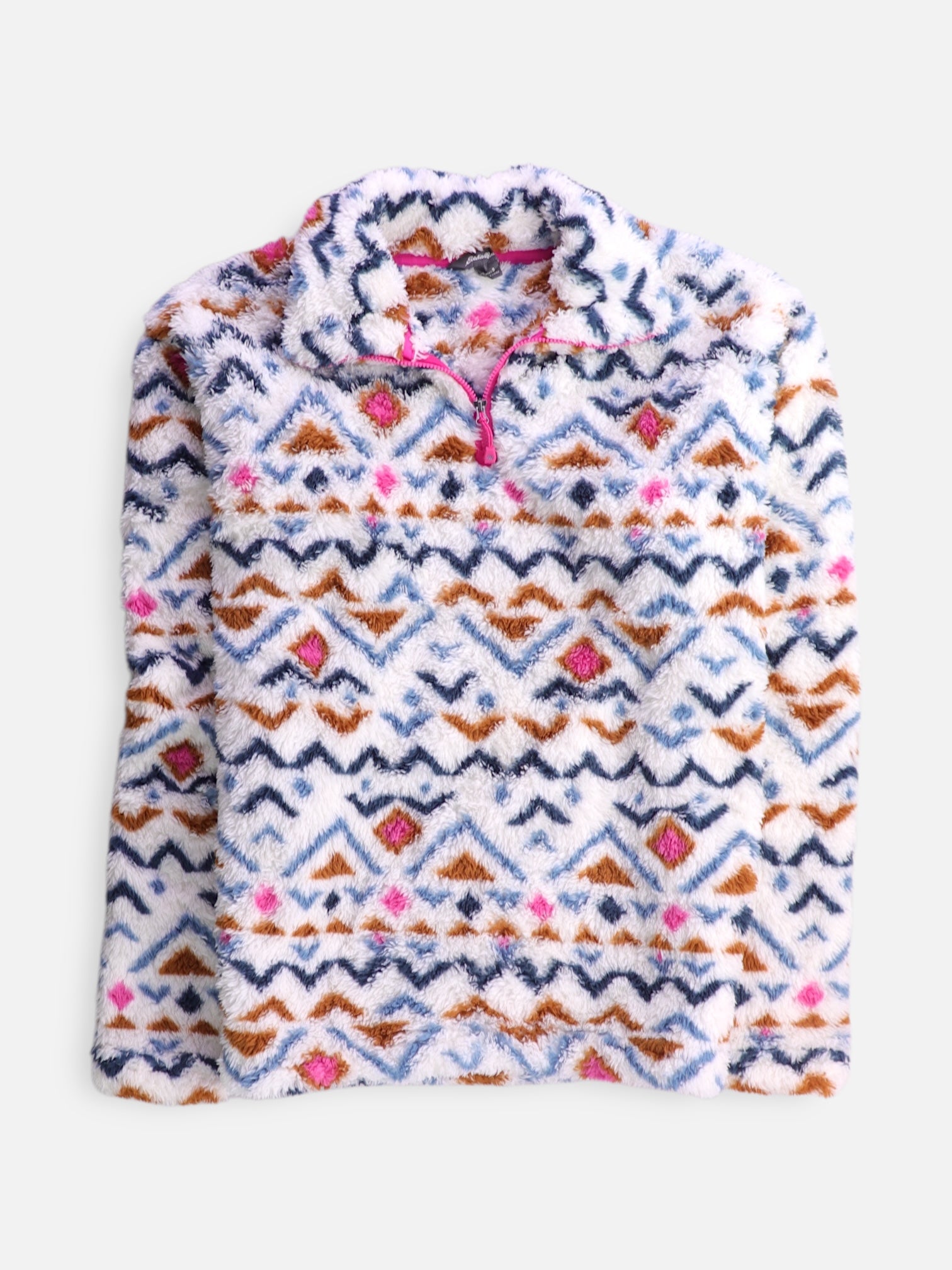 Eddie Bauer Sueter Fleece Color Block - Mujer - Small