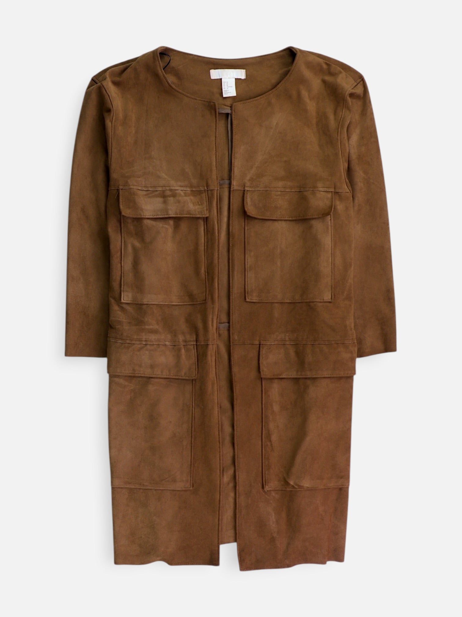 H&M Abrigo  Single breasted trench Suede - Mujer - 16