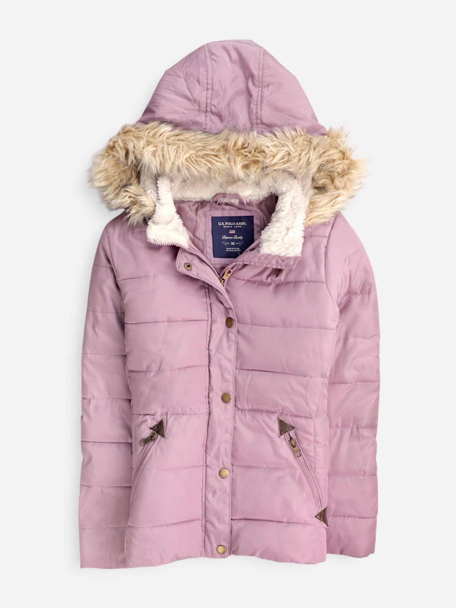 US Polo ASSN Chaqueta Puffer Impermeable - Mujer - Medium