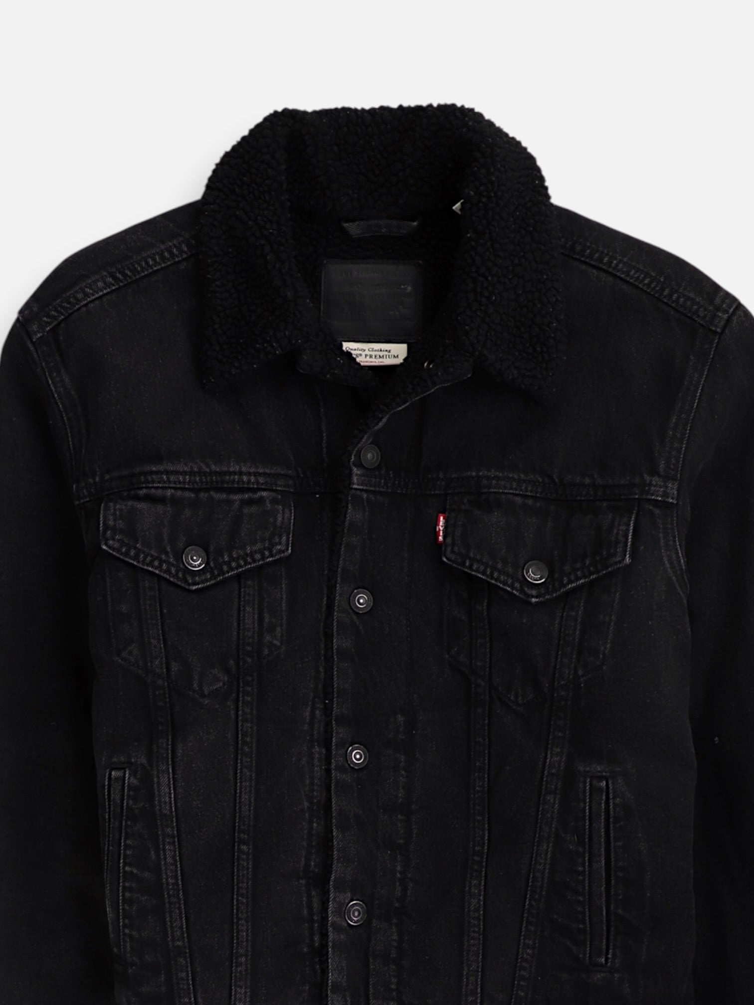 Levis Chaqueta Sherpa Trucker Denim - Mujer - Medium