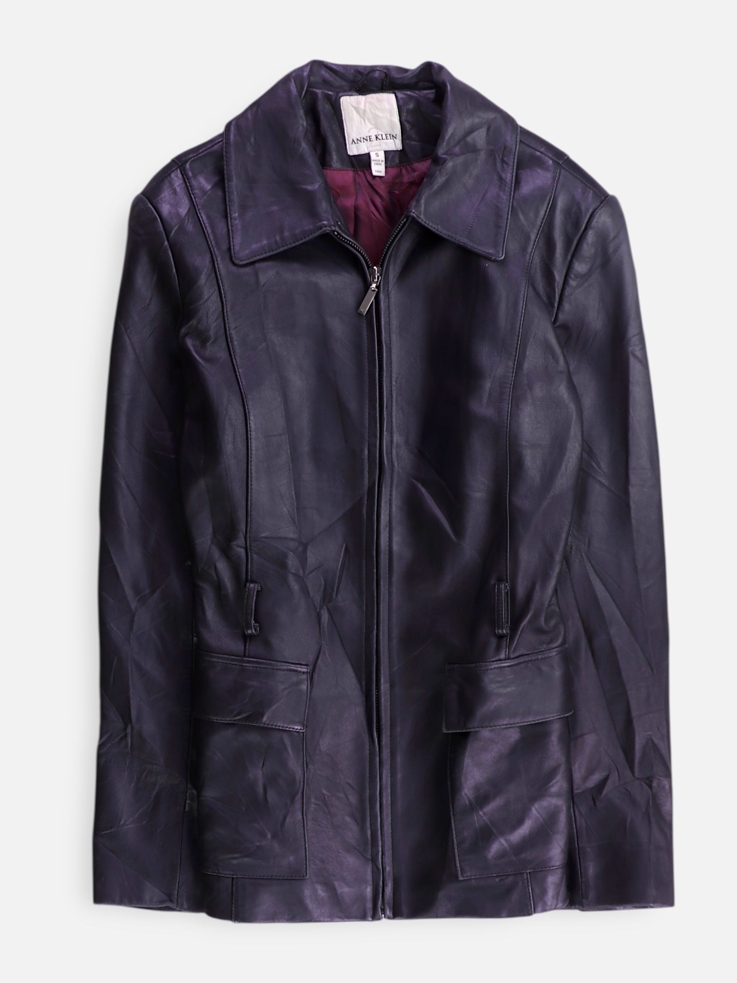 Anne Klein Chaqueta Casual Cuero - Mujer - Small