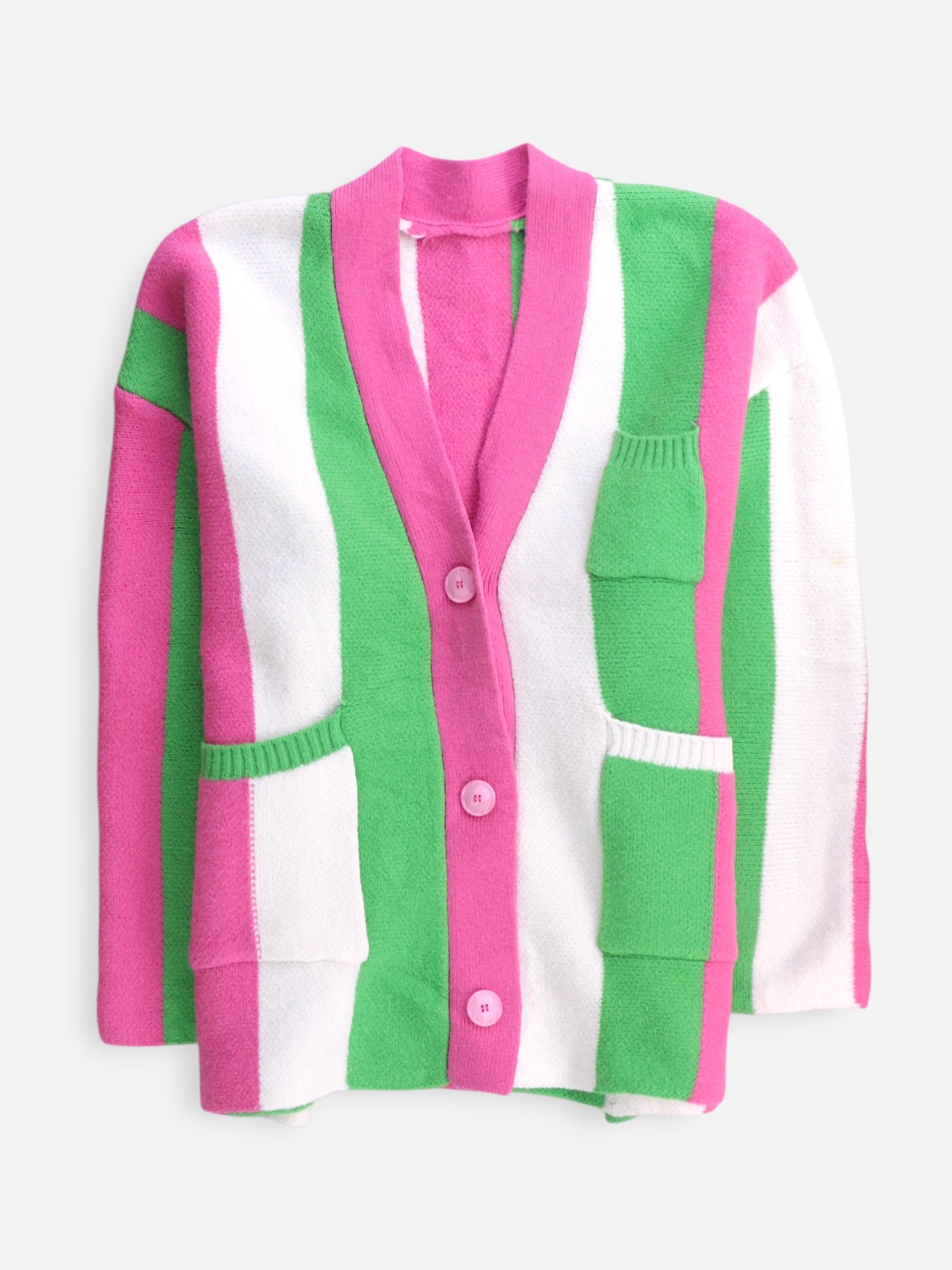 Sueter Cardigan Color Block - Hombre - Talla Única (One Size)