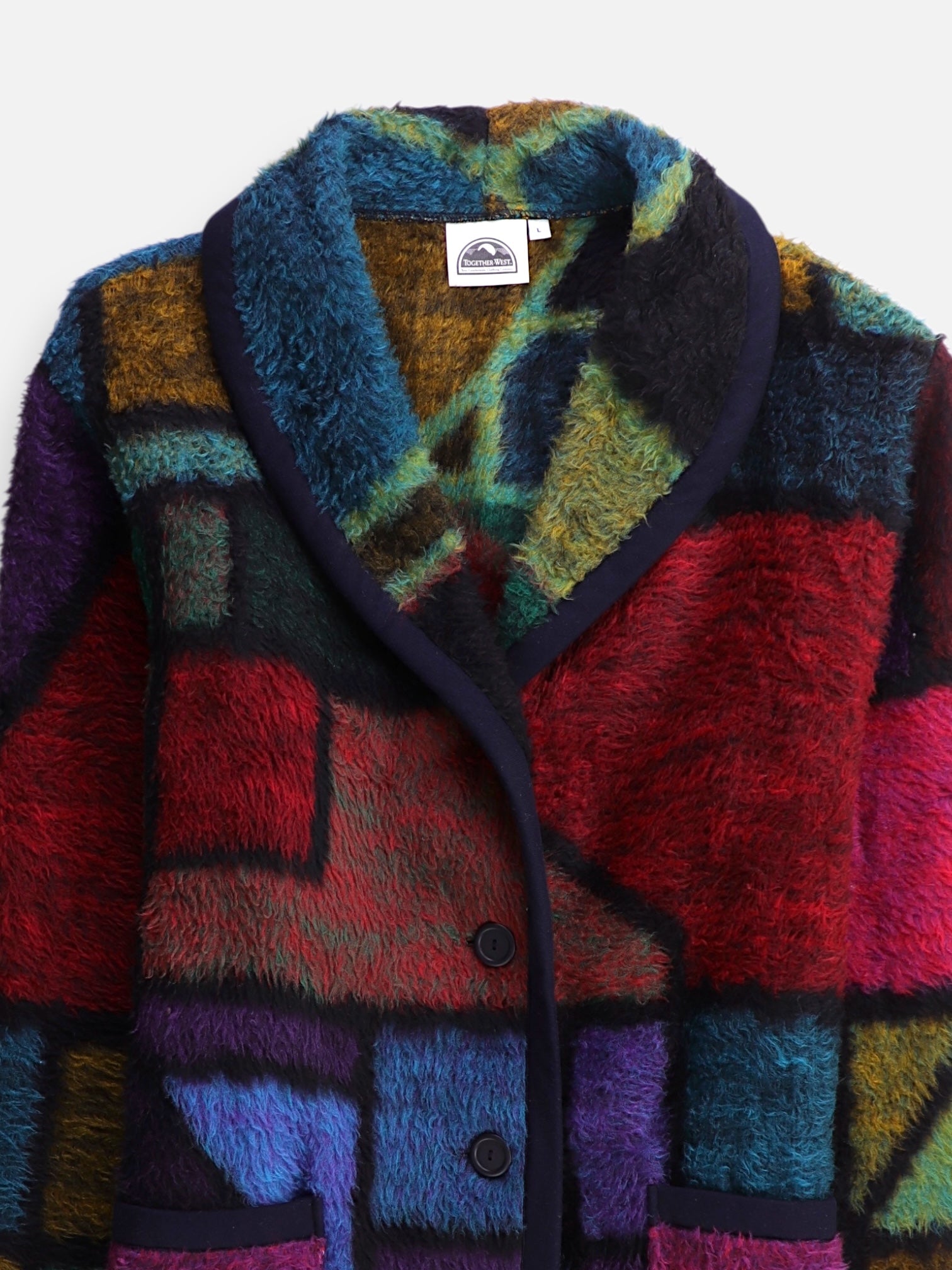 Chaqueta Casual Color Block - Mujer - Large